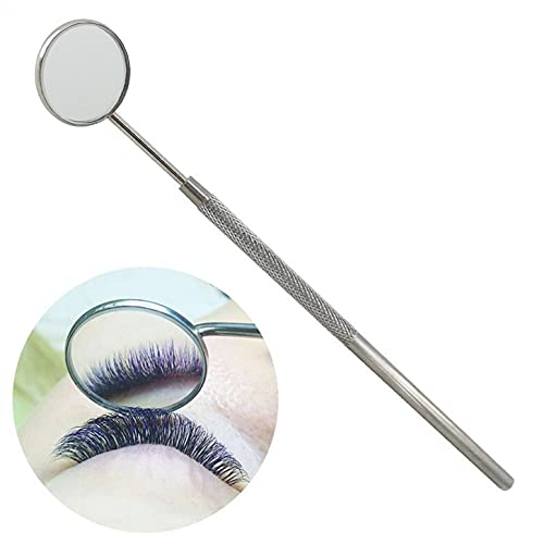 Professional Stainless Steel Dental Mouth Mirror with Handle - 6.5