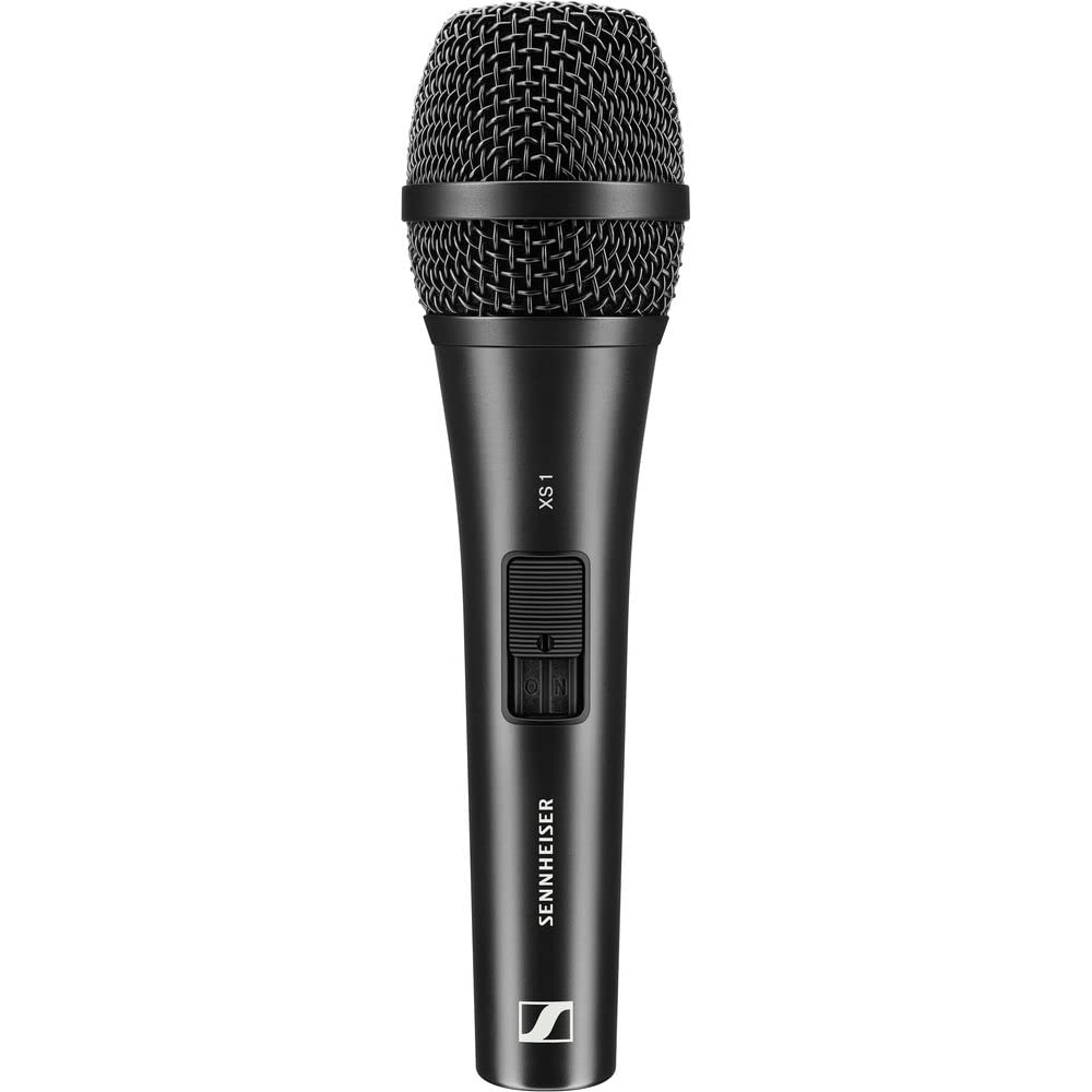 Sennheiser XS 1 Cardioid Dynamic Handheld Vocal Microphone with Mute Switch - Professional Studio & Live Performance Mic for Singers, Podcasters & Public Speakers