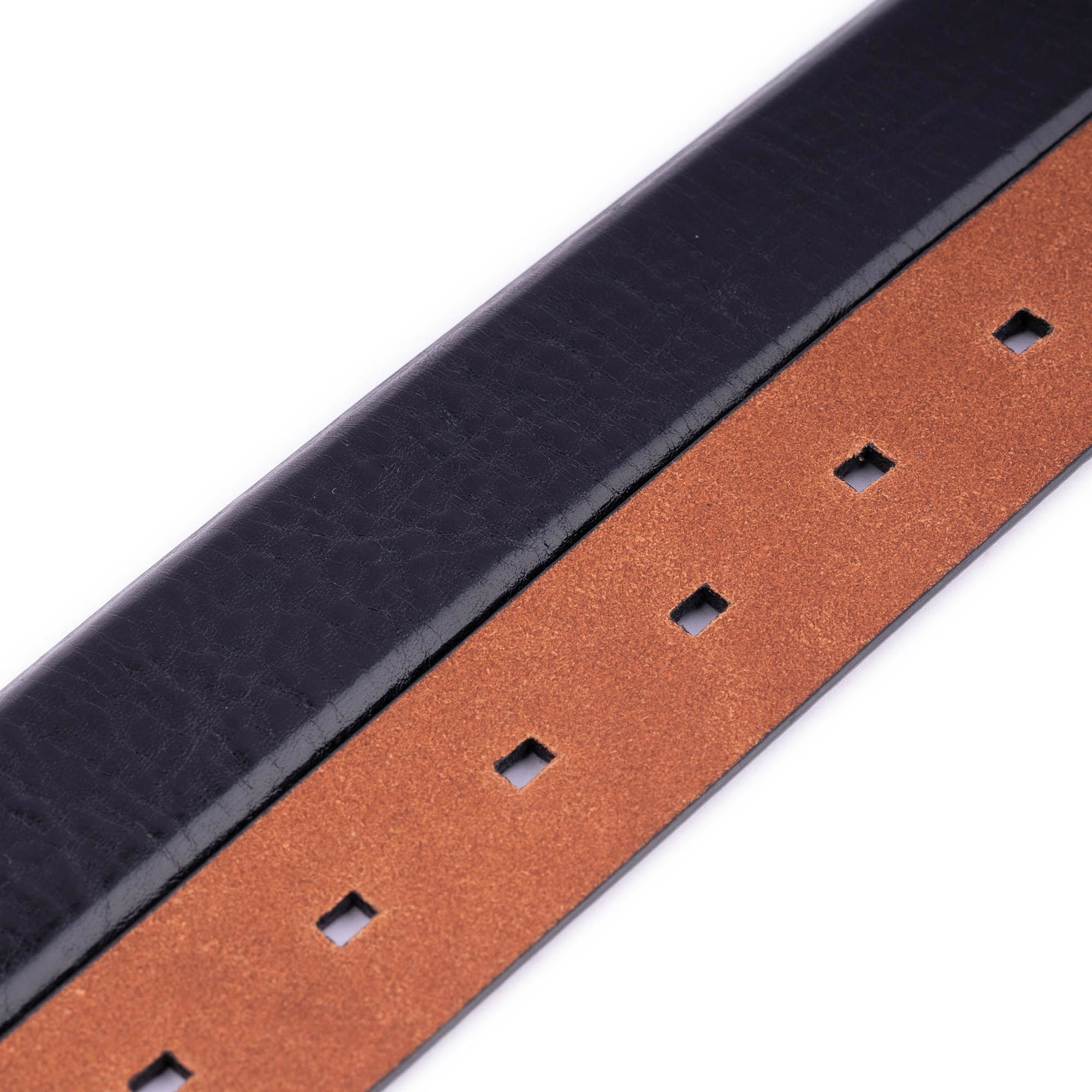 Premium Replacement Black Leather Belt Strap for Montblanc - No Buckle Included | Durable Dress Belt for Business, Office & Formal Occasions