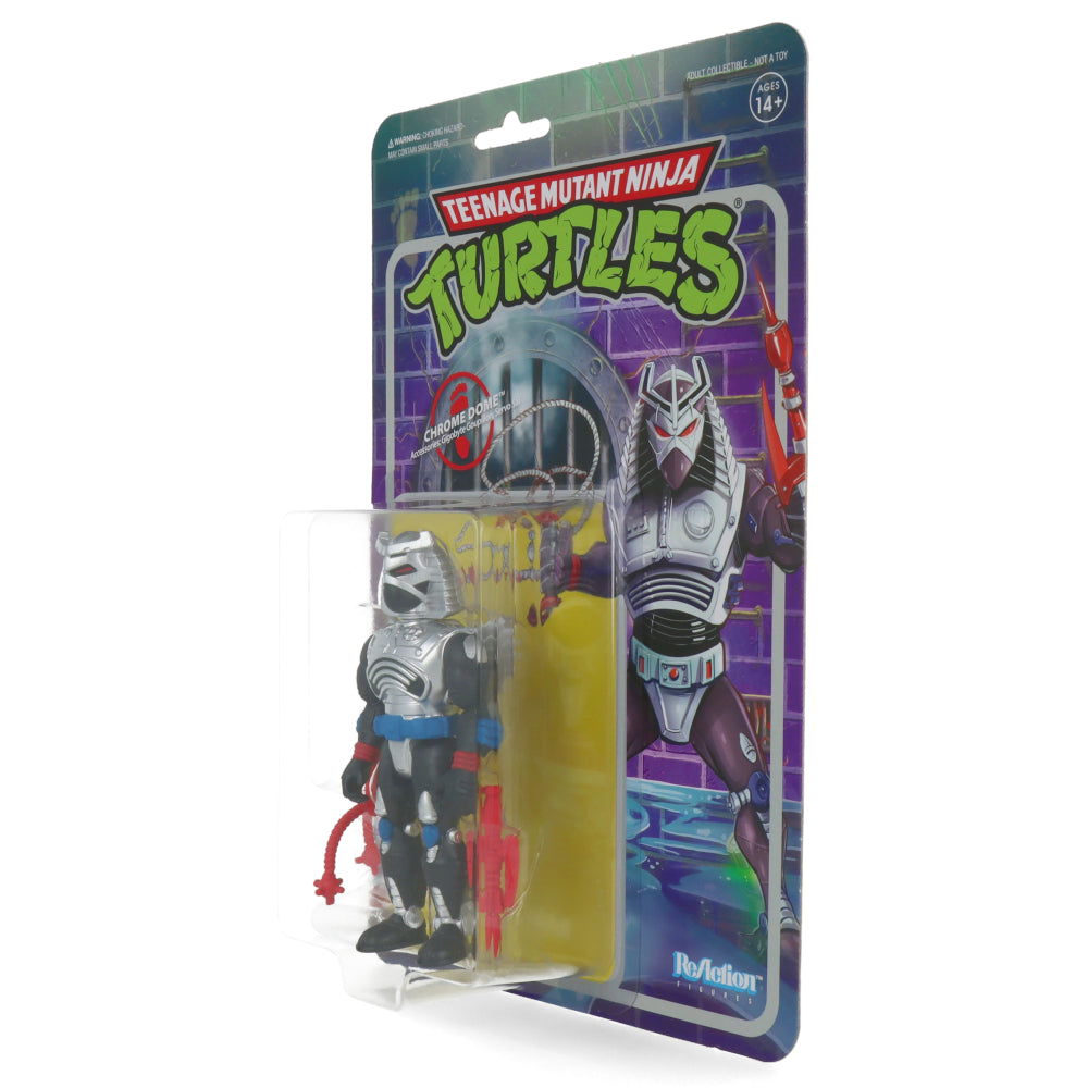 TMNT Teenage Mutant Ninja Turtles Chrome Dome ReAction Figure - Collectible Action Figure for TMNT Fans, Perfect for Display & Play