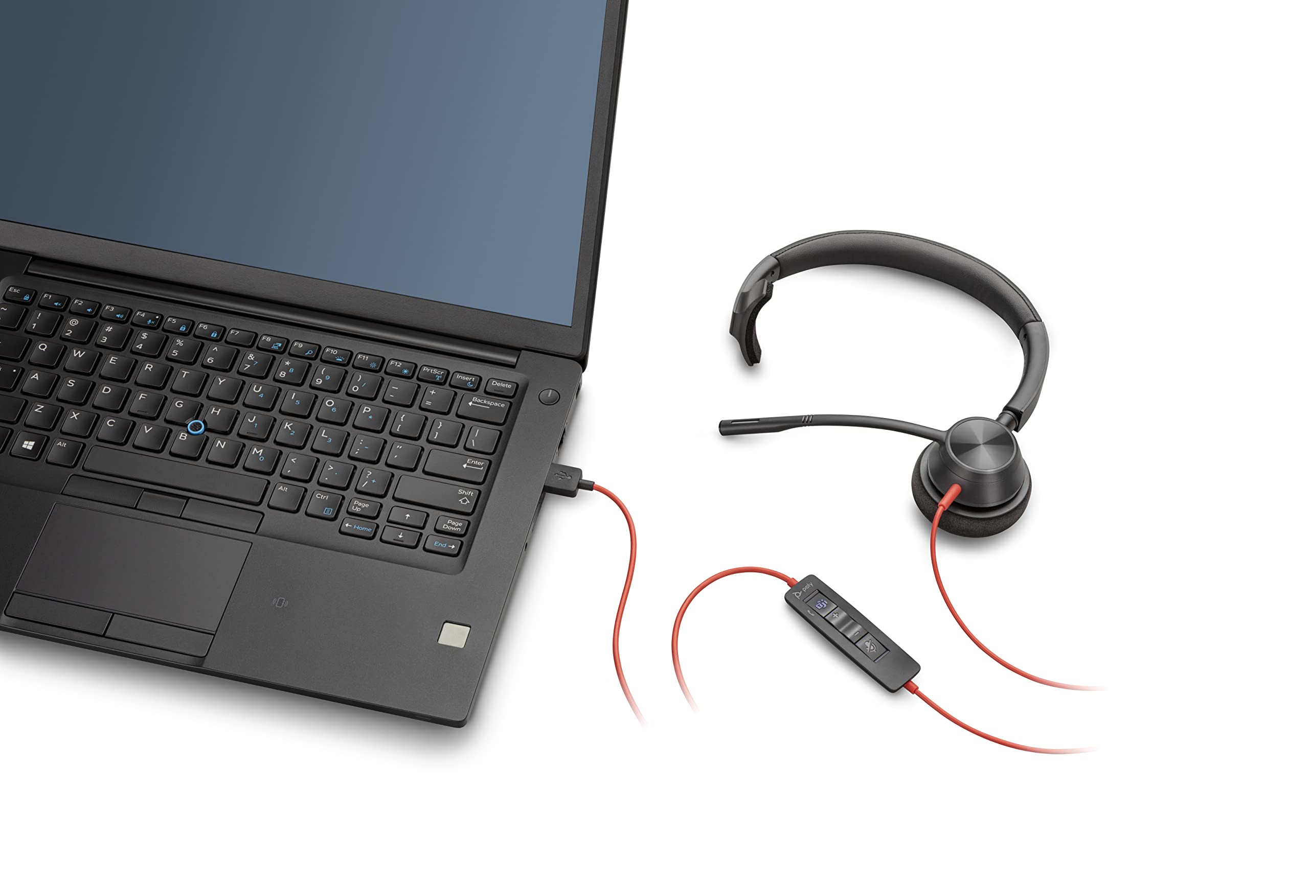 Poly Blackwire 3310 USB-C Mono Wired Headset with Boom Mic - Certified for Microsoft Teams & Zoom - USB-C Connectivity for PC & Mac - Perfect for Call Centers & Remote Work