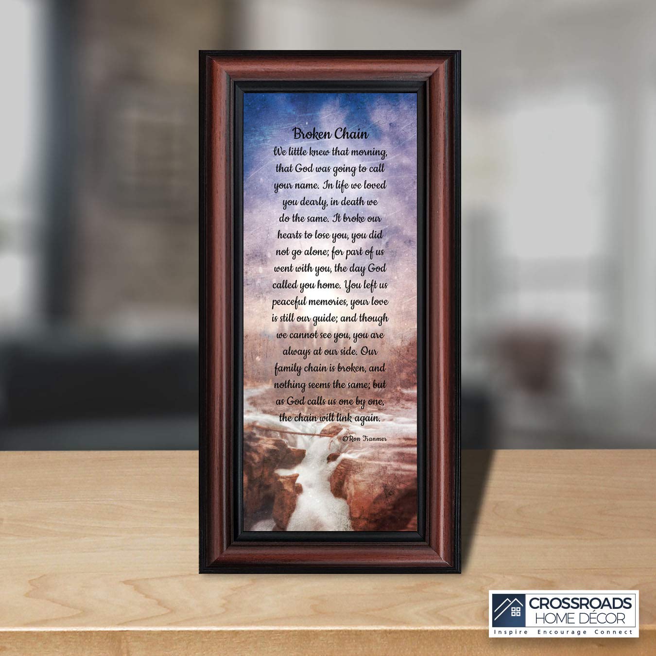 Broken Chain Picture Frame - Memorial Gift for Loved Ones | Home Décor for Sympathy & Remembrance