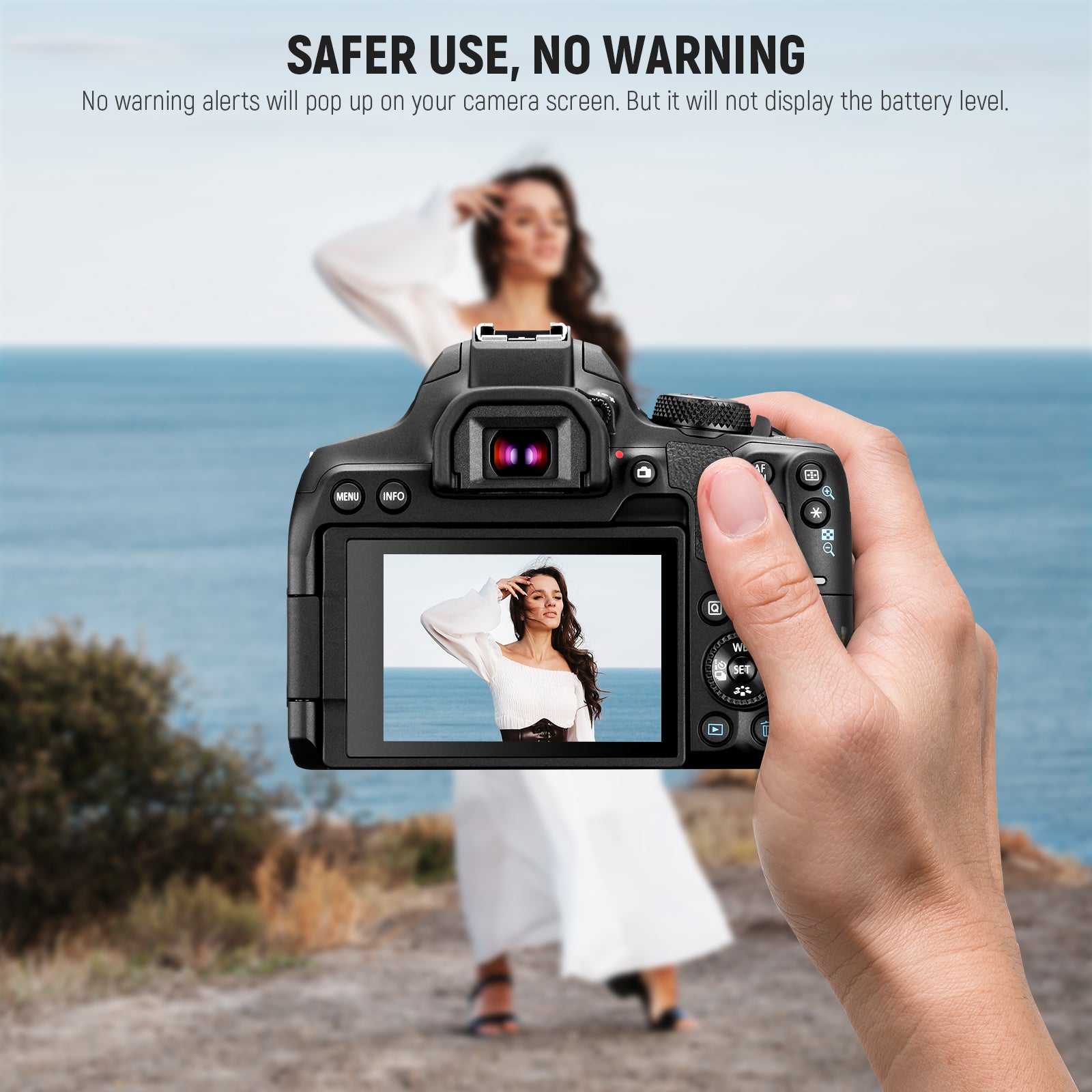 NEEWER 950mAh LP-E17 Replacement Battery for Canon DSLR Cameras - Compatible with EOS 80D, 70D, 60D, 7D Mark II & More - Perfect for Travel, Photography & Professional Shoots