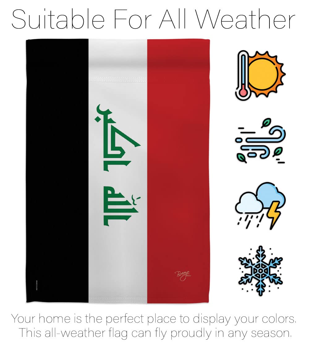 Iraq National Flag Set 28x40