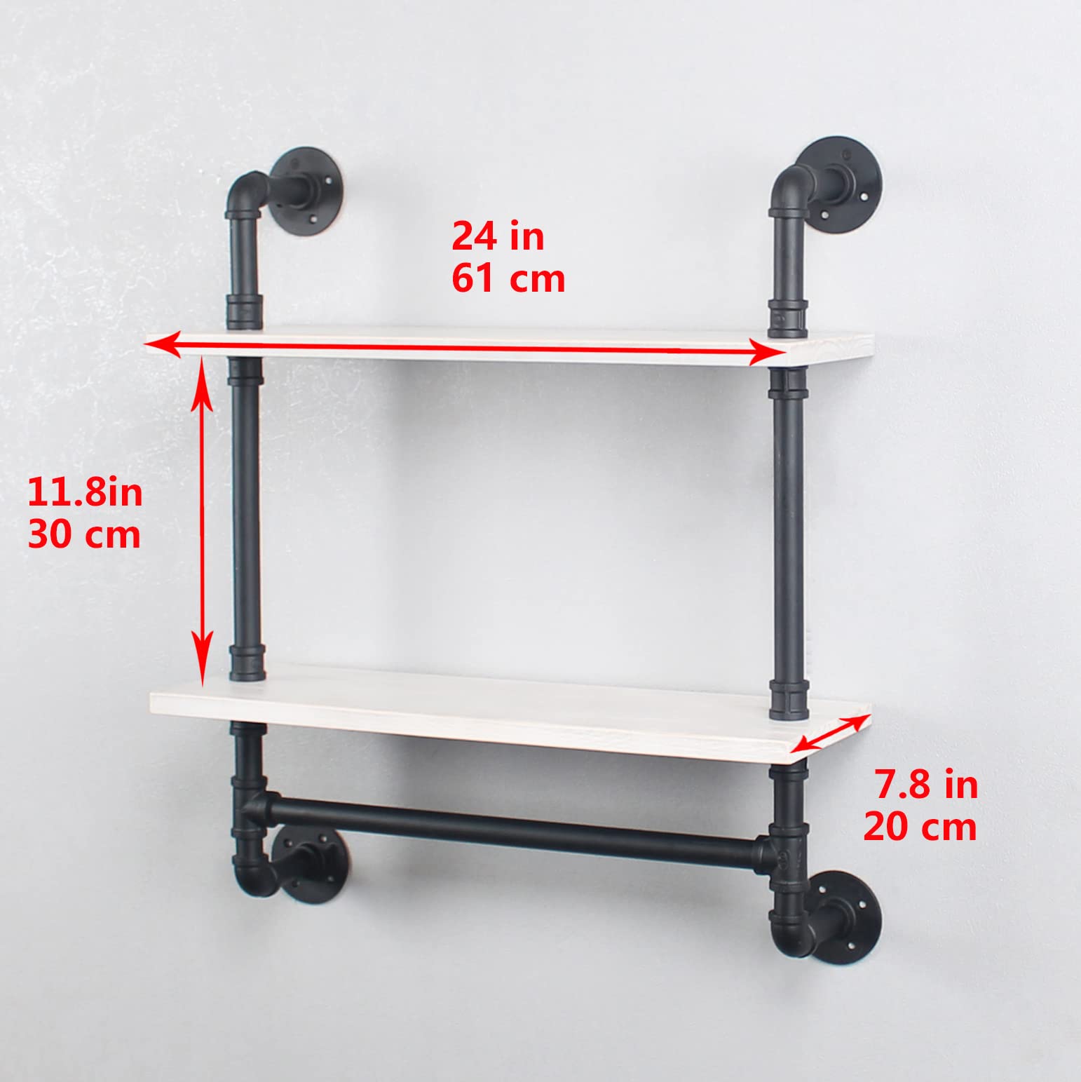 Industrial Pipe Shelving Set - 24