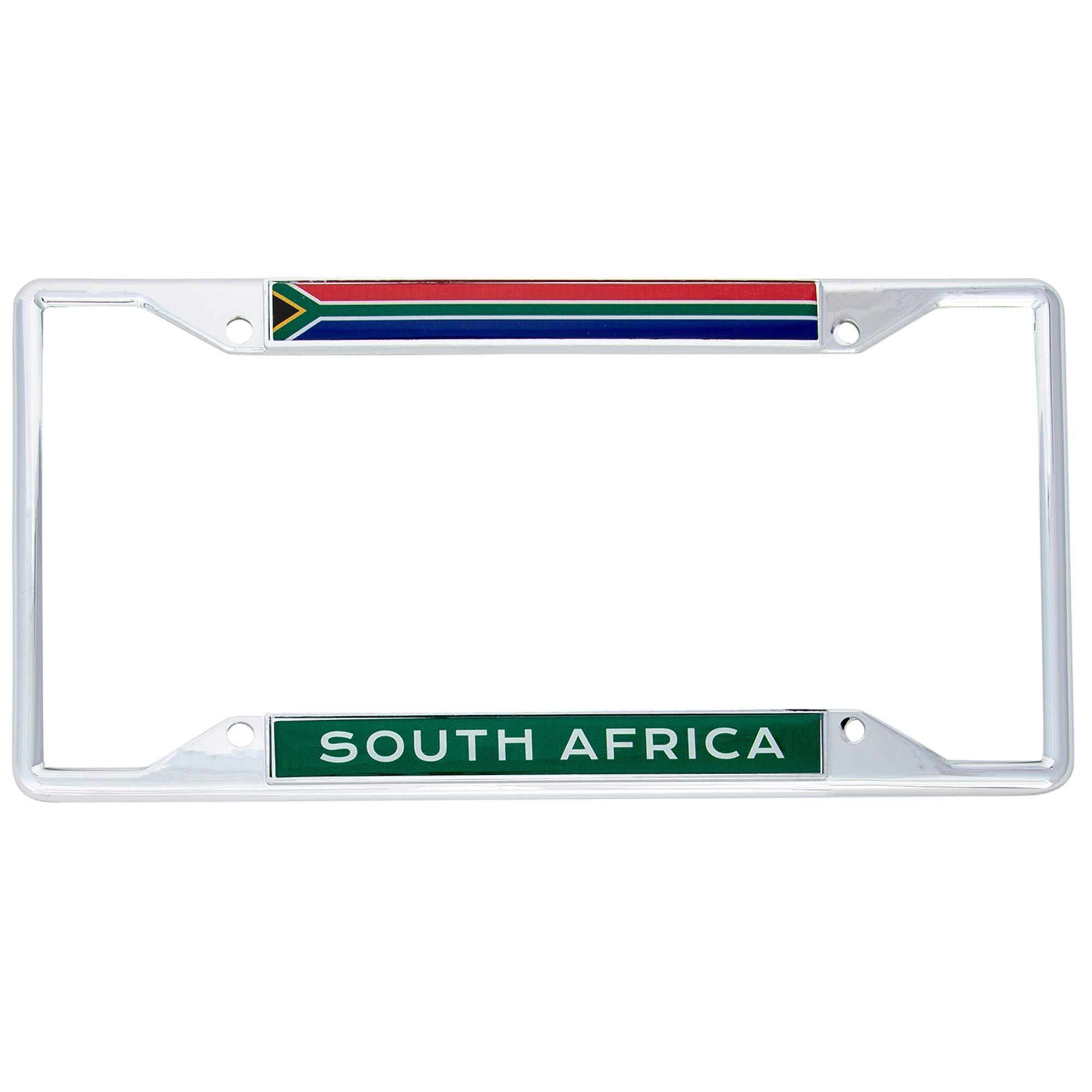South Africa Flag Cactus Car License Plate Frame - Durable Metal Tag Holder for Front or Rear of Trucks, SUVs & Vehicles | Perfect for Desert Lovers & African Travel Enthusiasts
