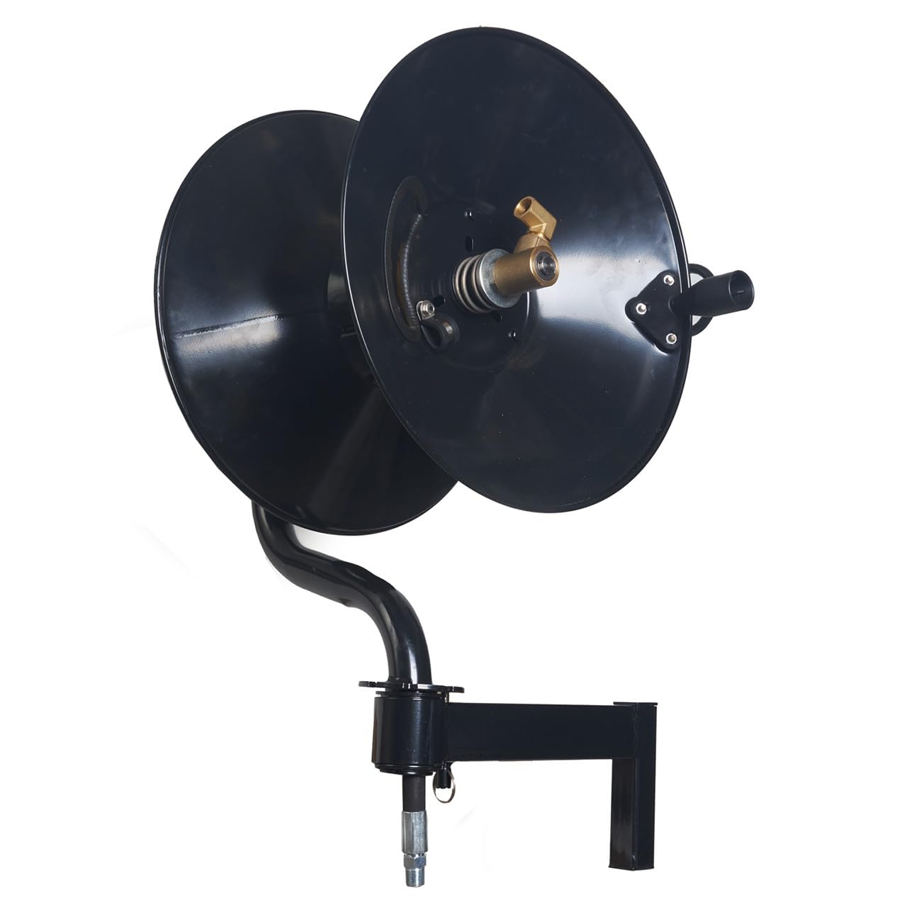 Canpump Pivoting High Pressure Hose Reel 4000 PSI - Manual Winding Heavy Duty Water Hose Reel for Car Washing, Pressure Washer, Garden & Industrial Use
