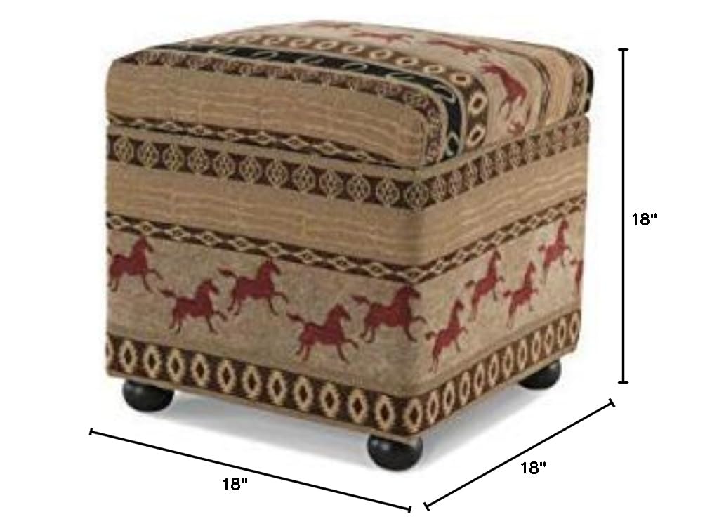 Jennifer Taylor Storage Ottoman - Multicolor for Living Room & Bedroom