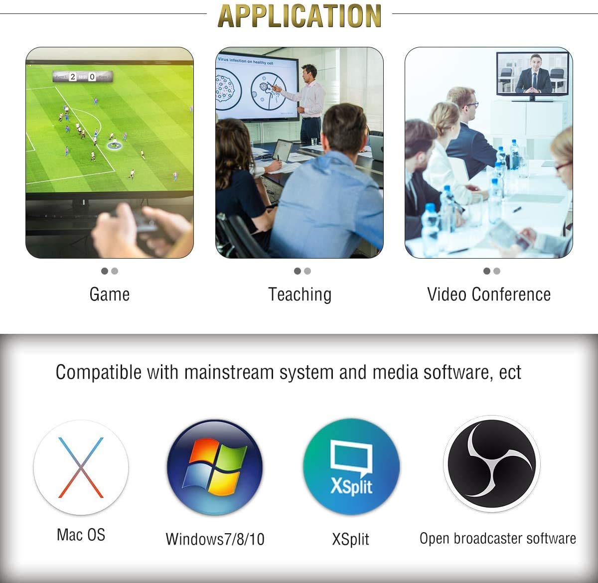 4K SDI to USB 3.0 Video Capture Card with Loopout - 1080P60 HDMI/SDI Game Capture Device for Live Streaming, Recording on Windows, Linux & Mac - Perfect for Twitch, YouTube & OBS Studio