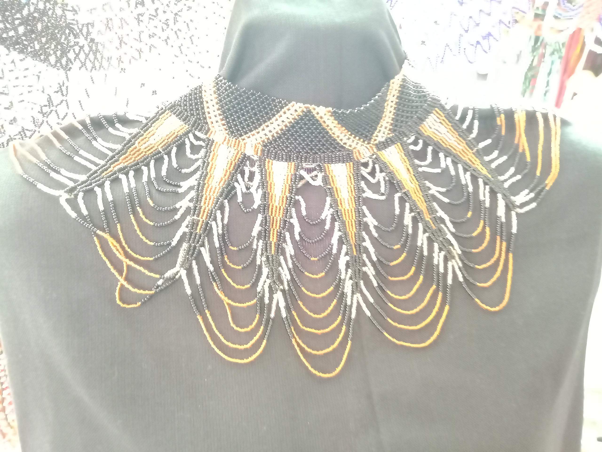 African Beaded Necklace - Maasai Style Waterfall Design for Women | Gift Her for Special Occasions