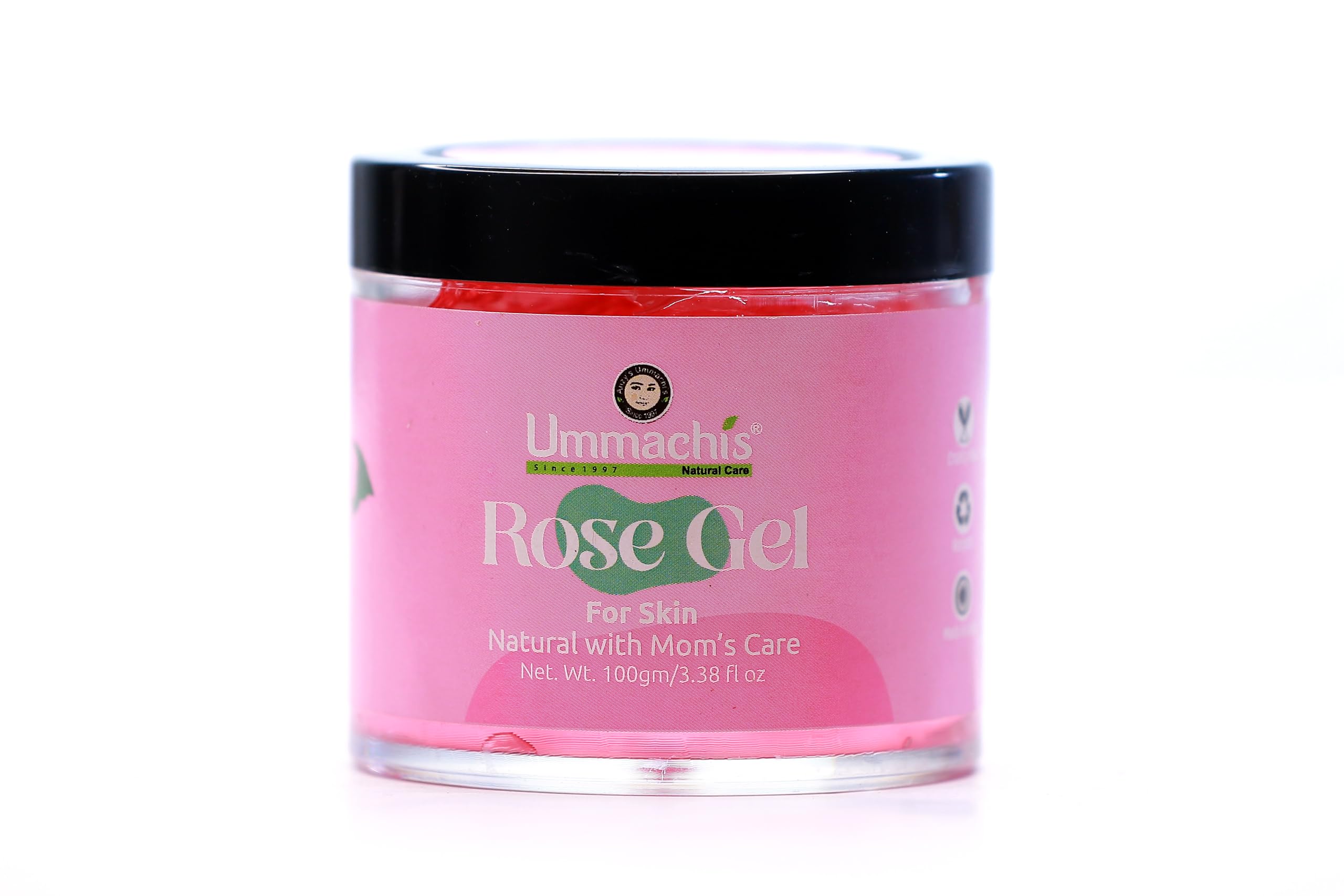 Ummachis Naturals Pure Rose Gel - 100 gm for Hydrating & Soothing Skin | Perfect for Dry Skin Care & Facial Moisturizing