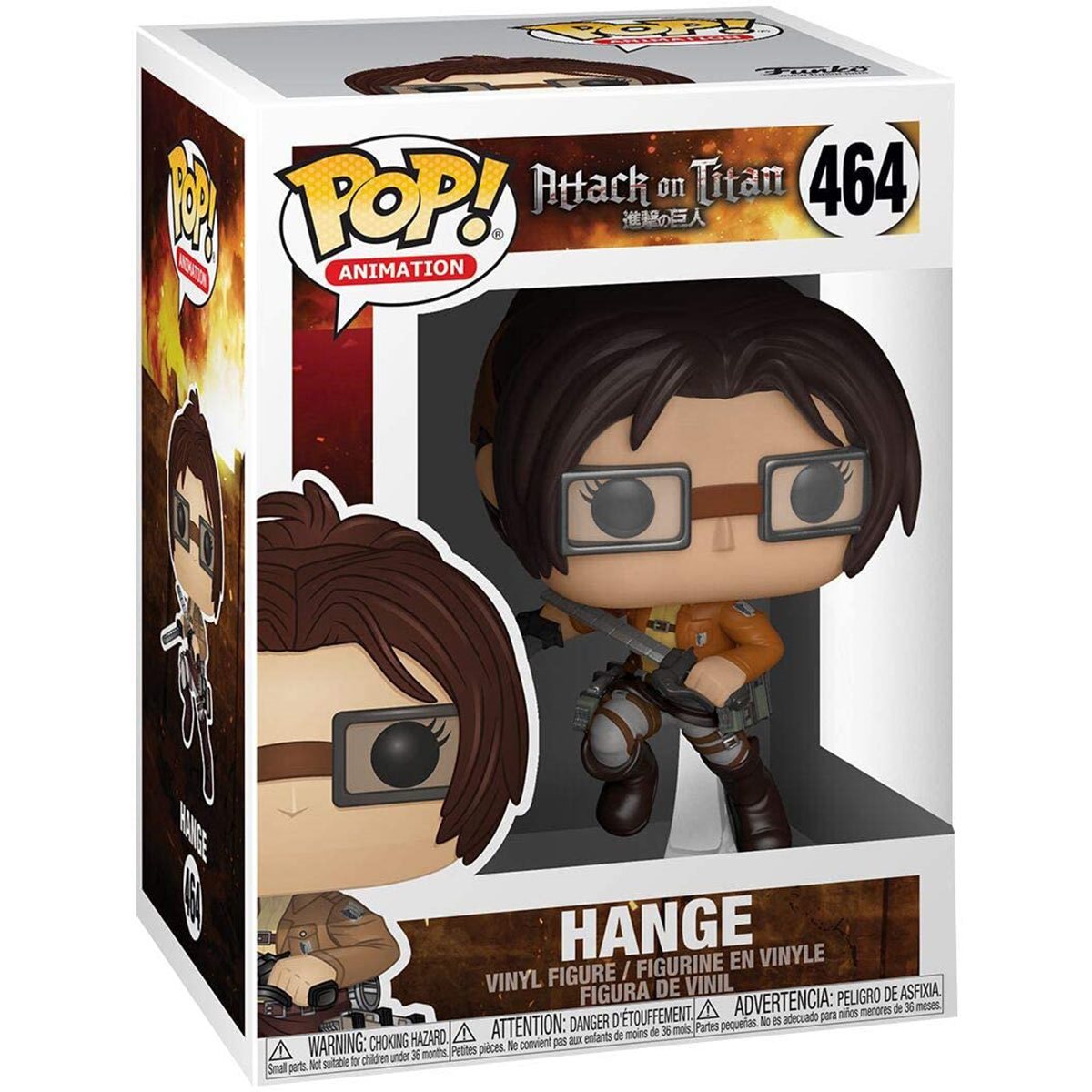 Funko Pop! Hange - Attack on Titan Anime Action Figure Collectible - Perfect for Anime Fans, Gift Ideas & Display Collections