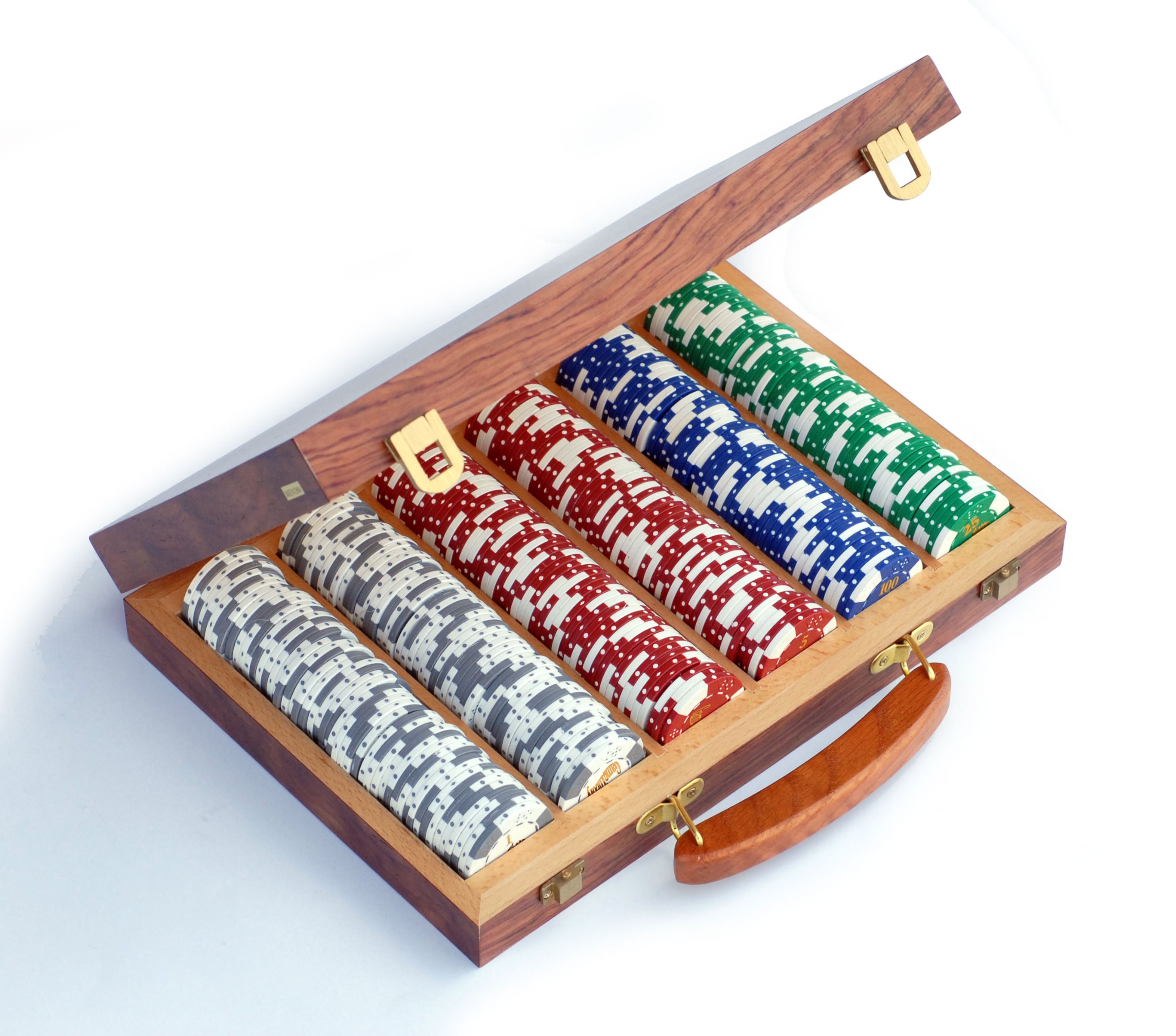 WE Games Camphor Wood Poker Chip Set - 300 Premium Clay Chips for Casino Nights, Home Games, and Poker Tournaments