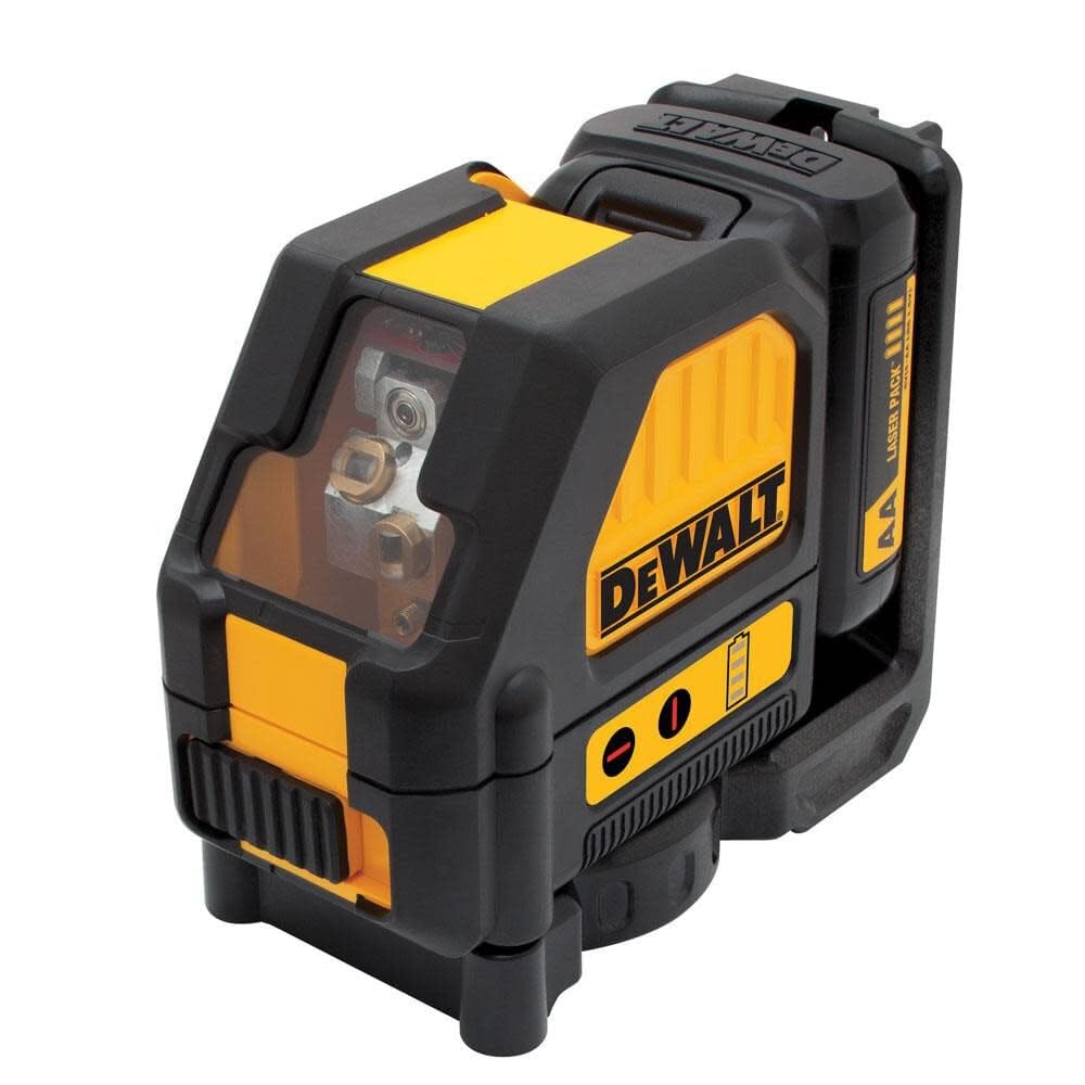 DEWALT 12V MAX Cross Line Laser Level with Red Beam - Self-Leveling Tool for Construction, Remodeling & DIY Projects (DW088LR) - Perfect for Wall Alignment, Tile Installation & Picture Hanging