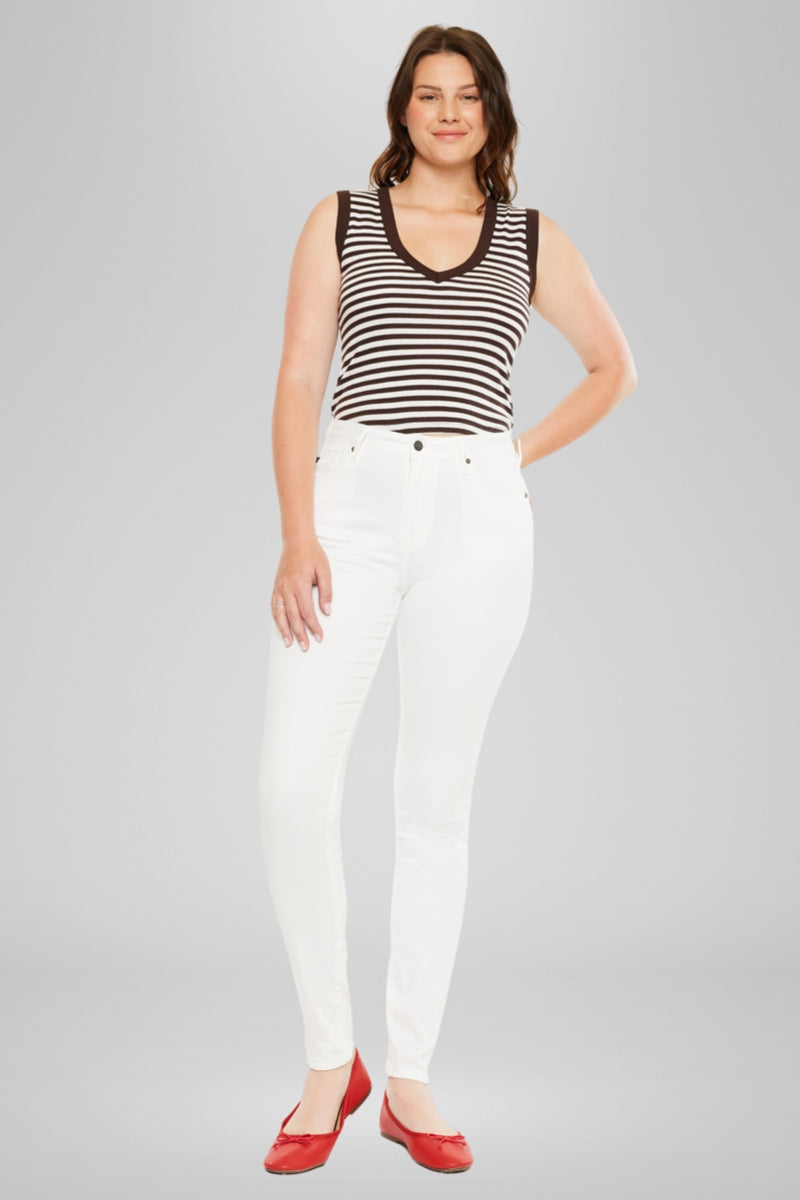 Effie Essentials High Rise Skinny Jeans for Women - Curvy Fit Stretch Denim Pants - Perfect for Casual Wear, Office & Night Out