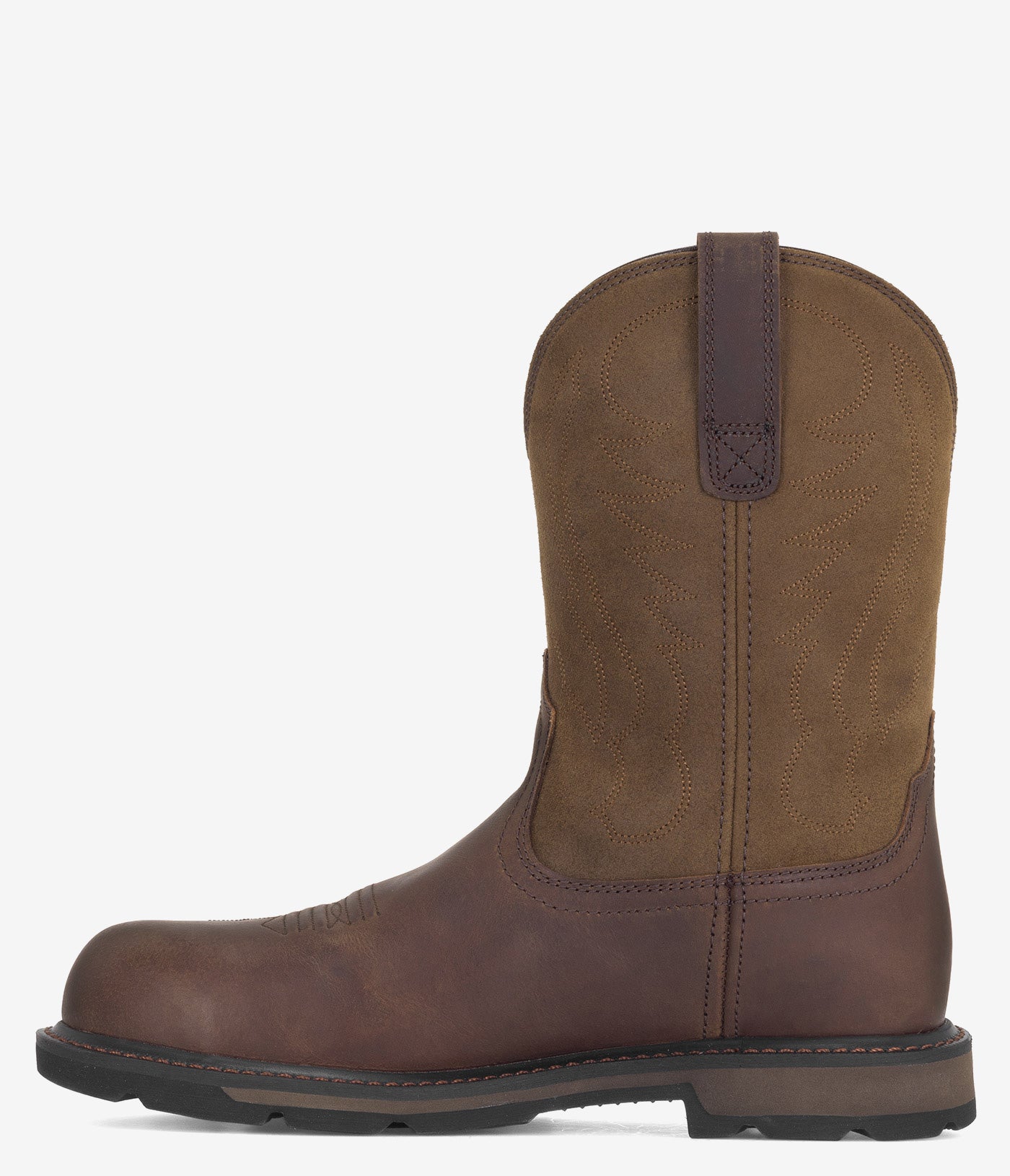 Ariat Groundbreaker Steel Toe Pull-On Work Boots for Men - Durable & Comfortable Safety Footwear for Construction, Warehouse & Outdoor Work