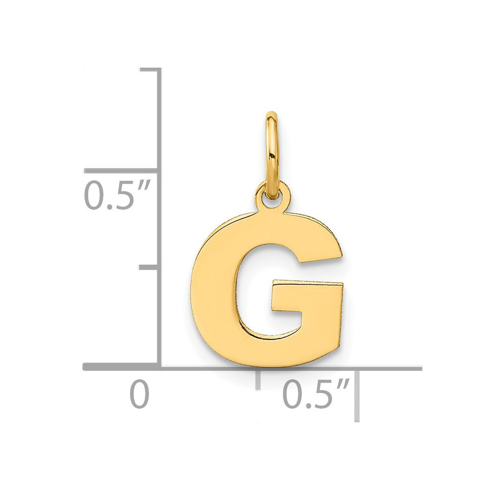 14K Gold Block Letter G Pendant Necklace for Women - Personalized Initial Jewelry Gift for Her - Perfect for Birthdays, Anniversaries & Everyday Wear