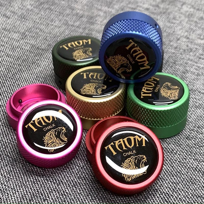 Magnetic Pool Chalk Holder - Portable Round Chalk Cube Case for Billiard Cue Tips | Durable Snooker & Pool Table Accessories | Perfect for Home Game Rooms, Bars, and Professional Tournaments
