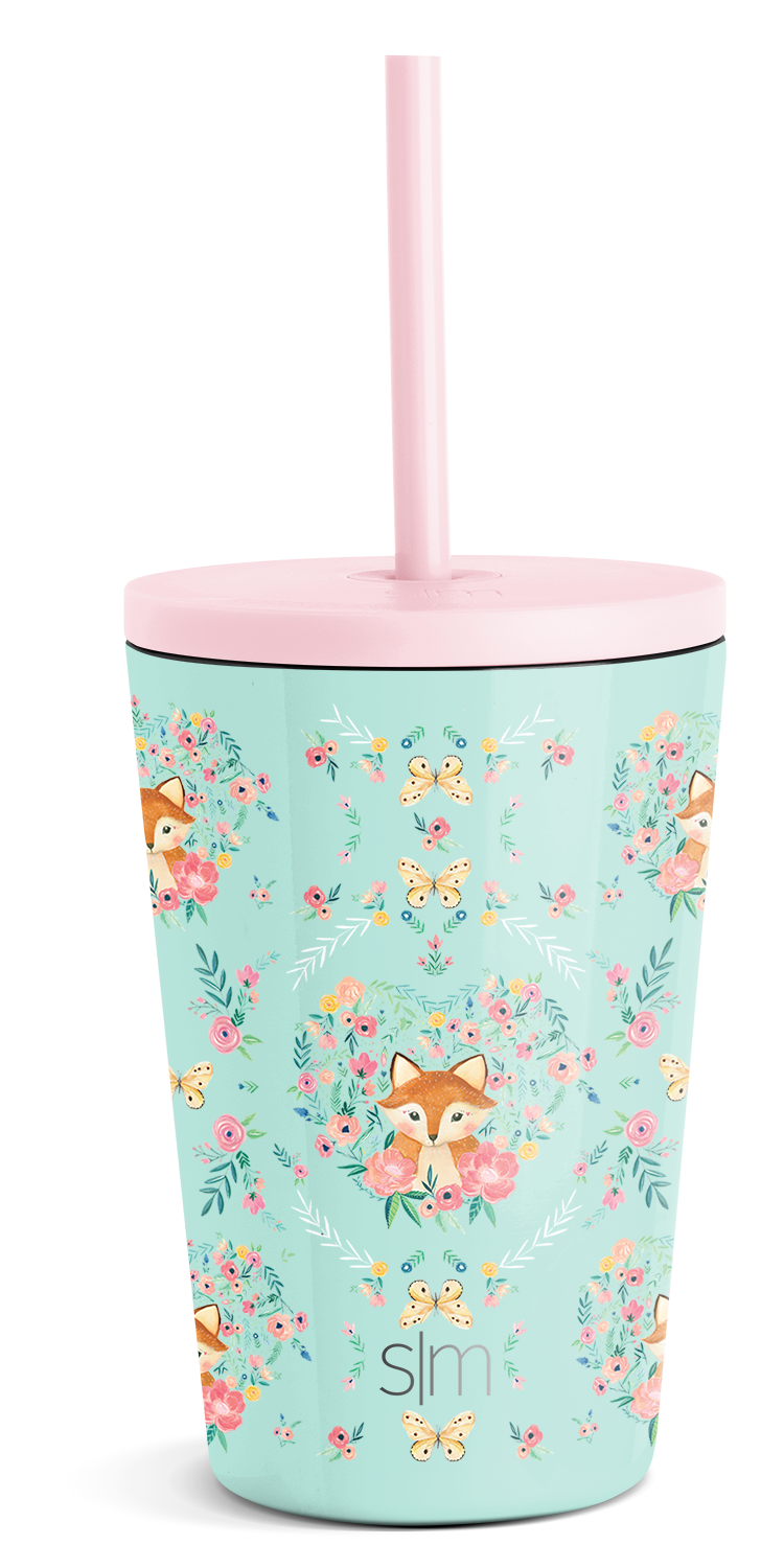 Kids Classic Tumbler with Lid & Silicone Straw - BPA-Free Spill-Proof Water Bottle for School, Sports & Outdoor Activities