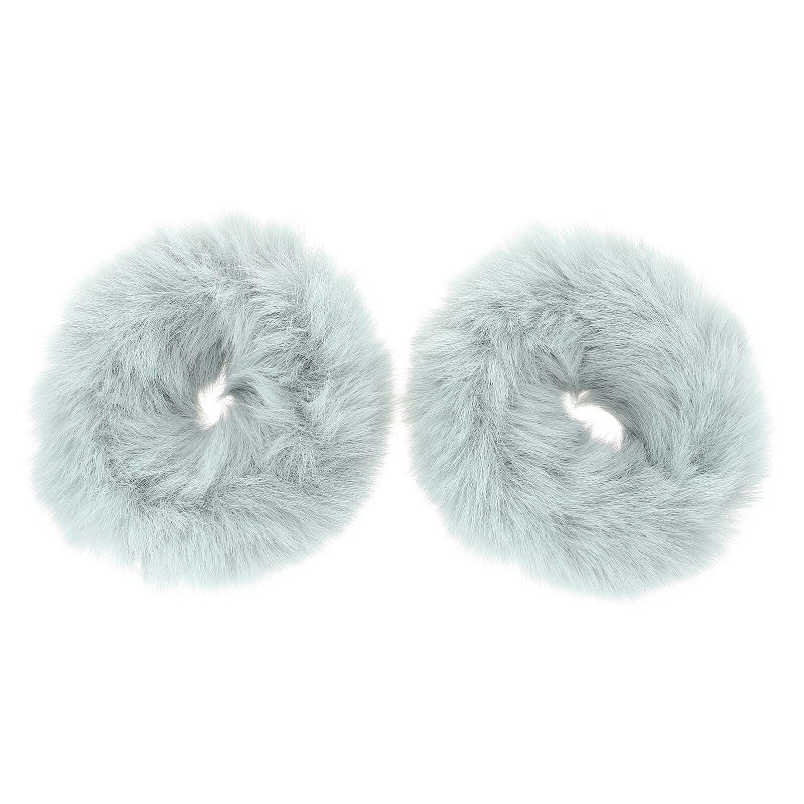 LALAFINA 2-Pack Soft Plush Headbands for Women - Stretchy Fuzzy Hair Bands, Fashionable Scrunchies & Exercise Headwraps - Perfect for Workouts, Yoga, Running and Everyday Styling