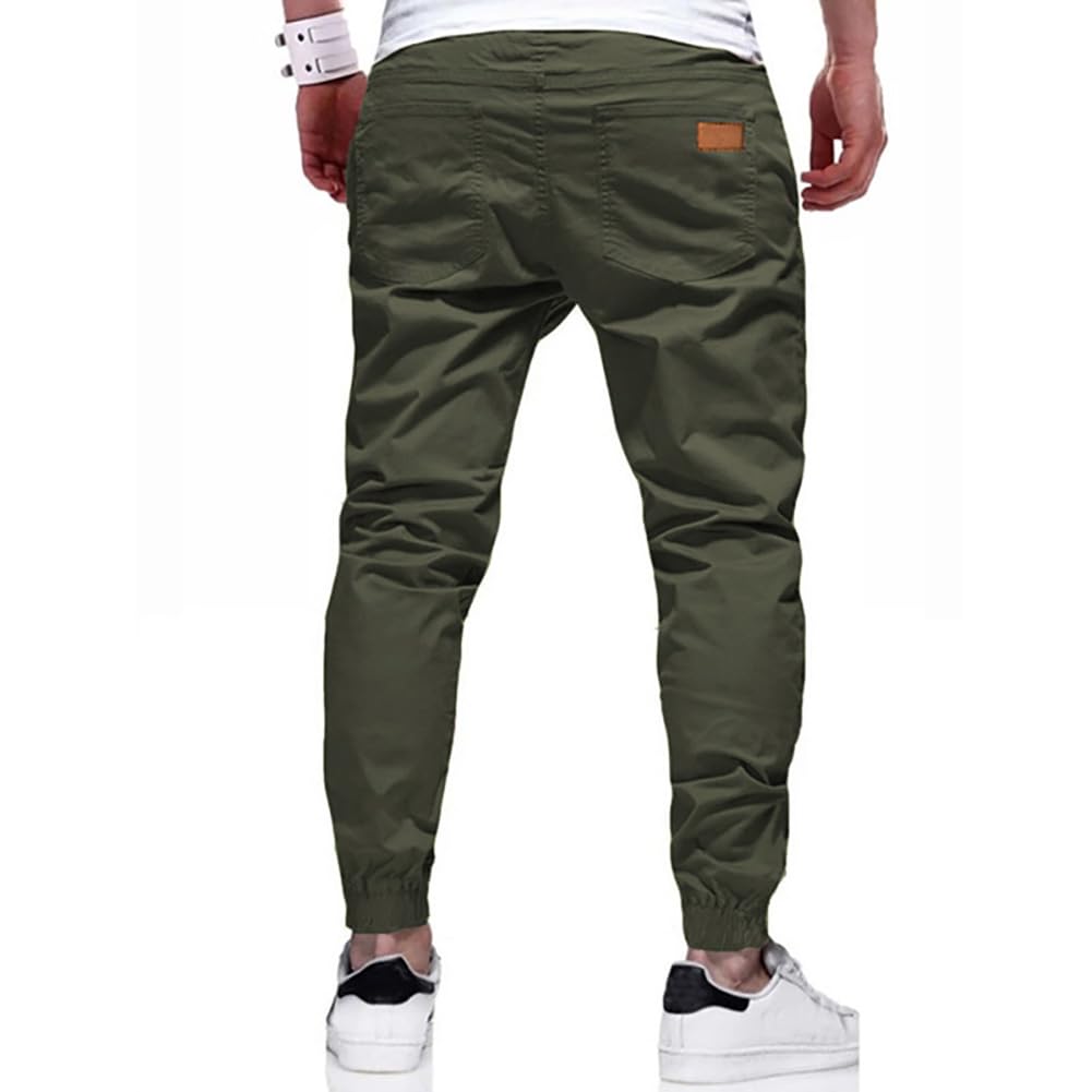 Men's Cargo Jogger Pants - Tactical Workout Sweatpants with Drawstring for Hiking, Jogging & Outdoor Activities | Durable & Comfortable Work Pants for Men
