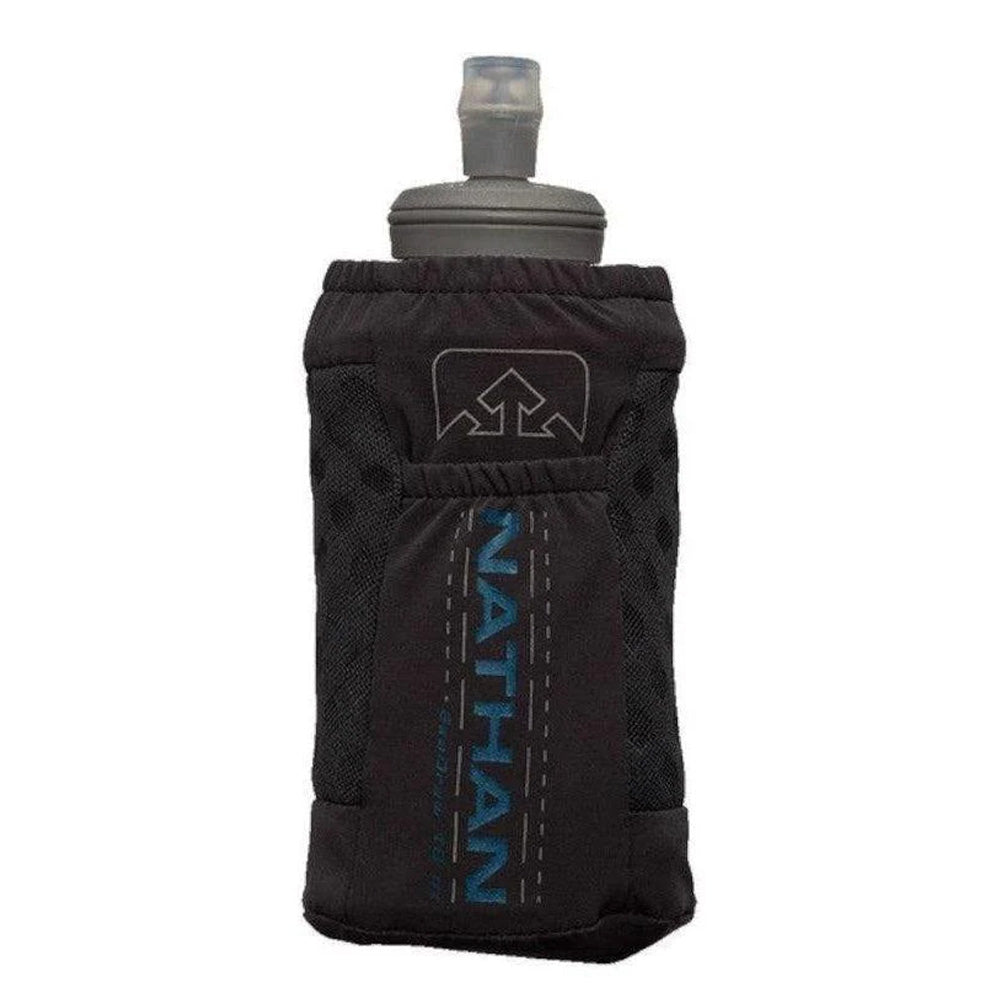 Nathan ExoDraw 2 Handheld Water Bottle - 18oz Insulated Stainless Steel with Leakproof Lid - Perfect for Hiking, Gym & Outdoor Activities