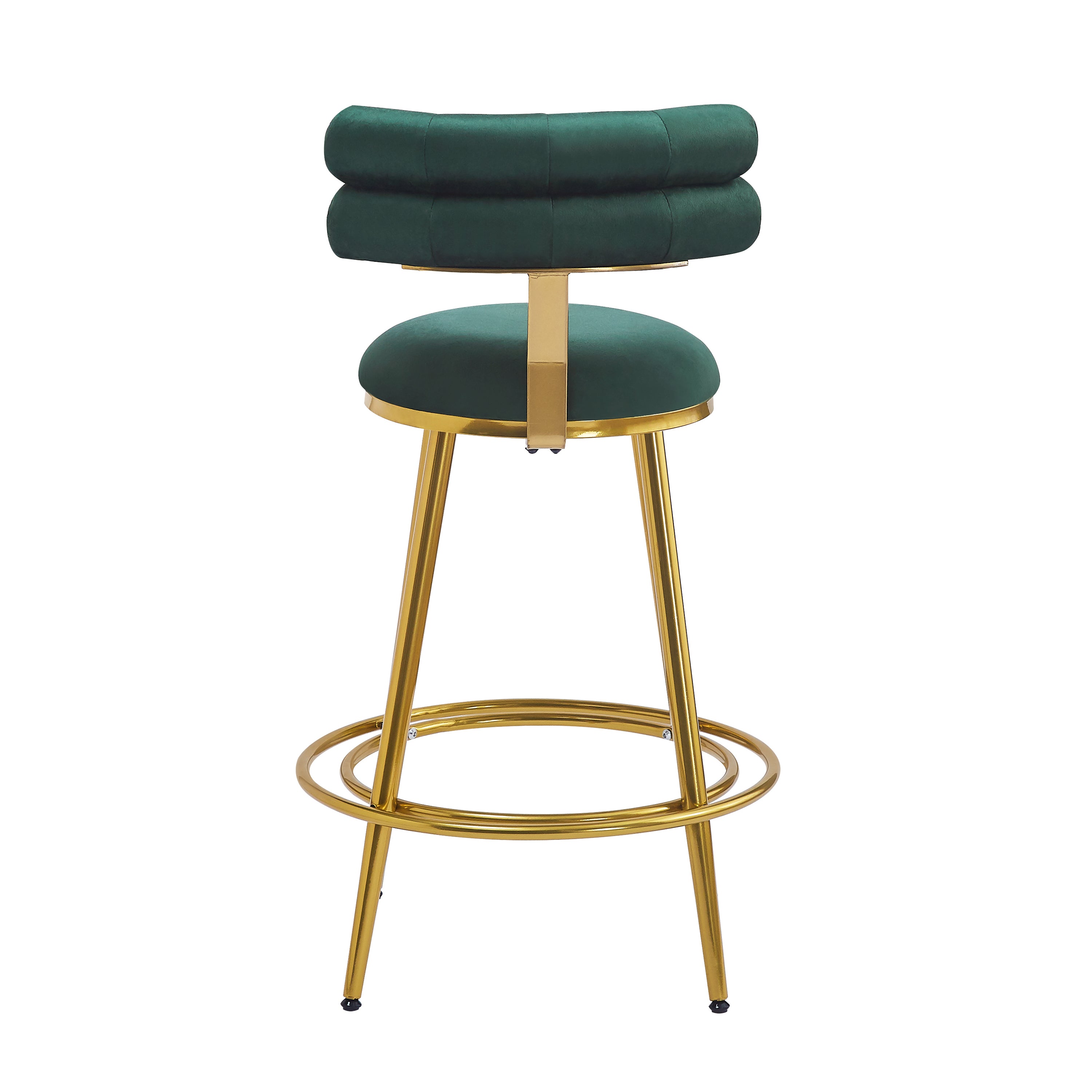 Modern Velvet Counter Stools Set of 2 - 27.65