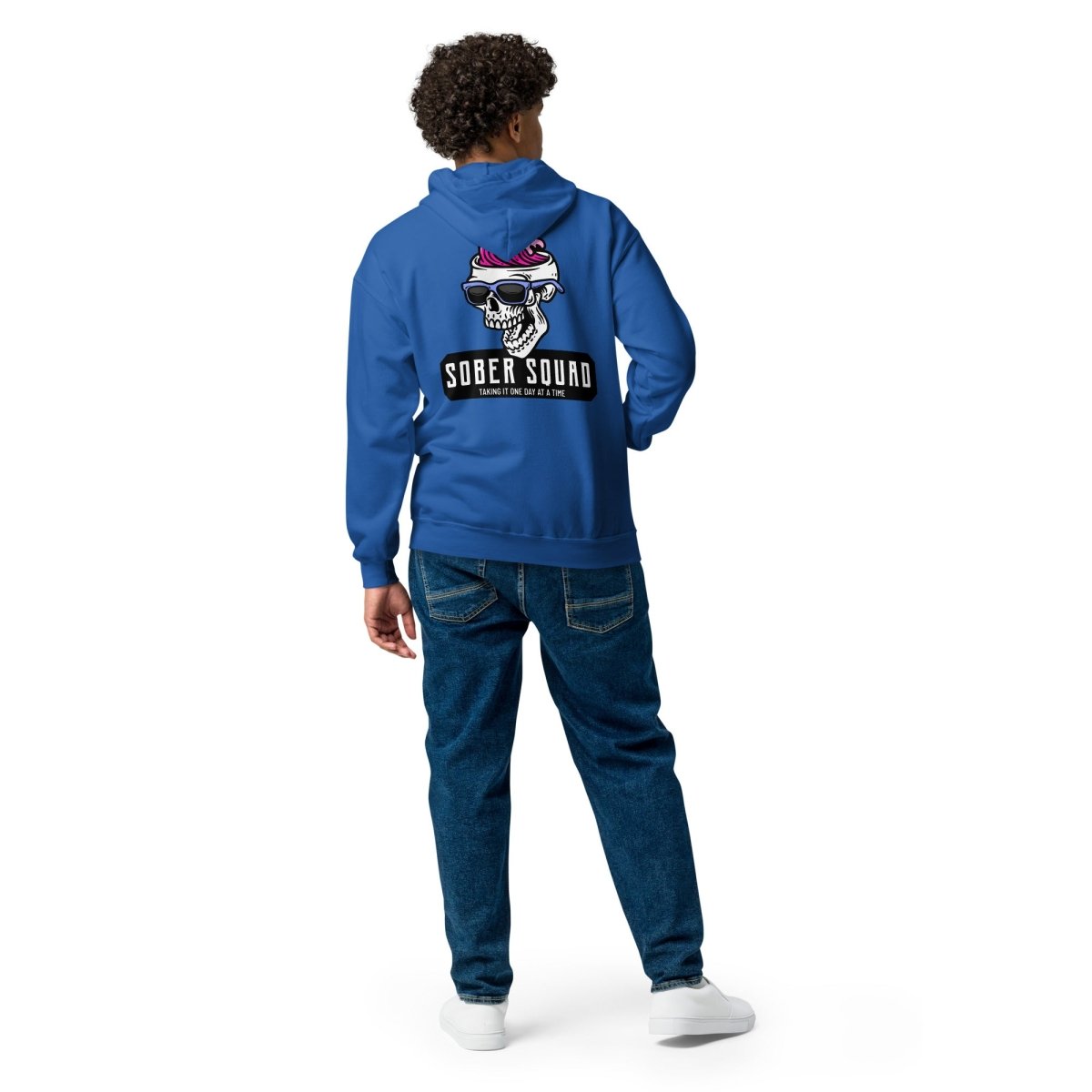 Sober Squad Skull Wave Unisex Heavy Blend Zip Hoodie - Stylish Streetwear for Men & Women | Perfect for Casual Outfits, Gym Wear & Outdoor Activities