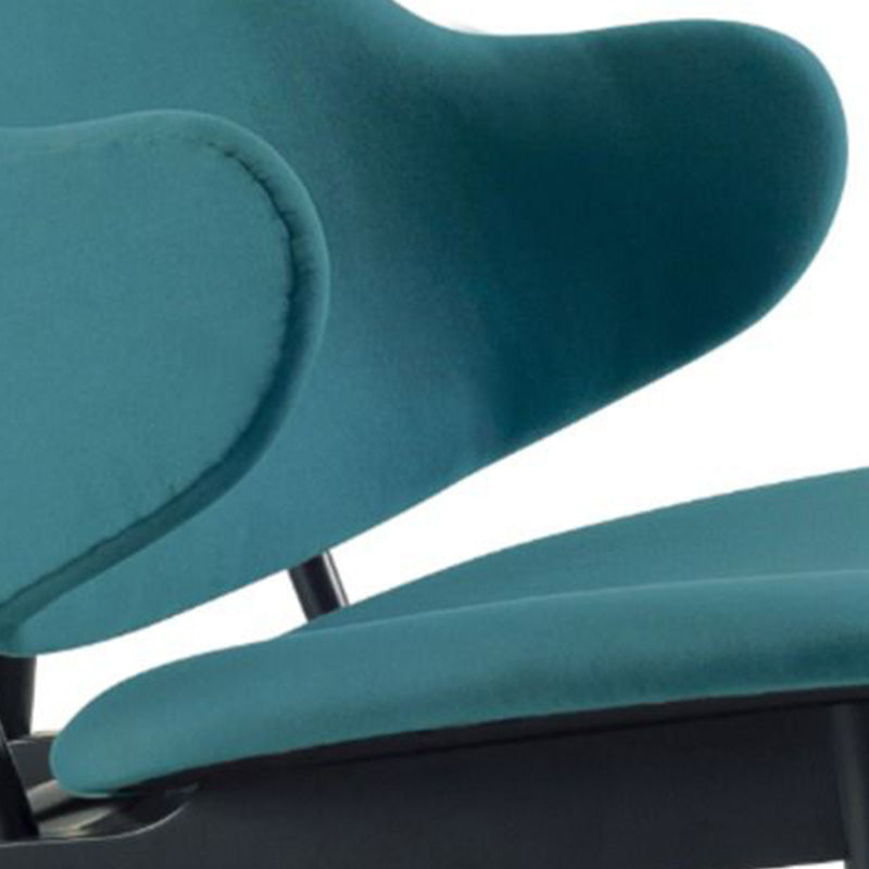 VERONIC Lounge Chair - Modern Teal & Black Accent Chair for Living Room, Bedroom, or Office - Perfect for Relaxing, Reading, and Decorating