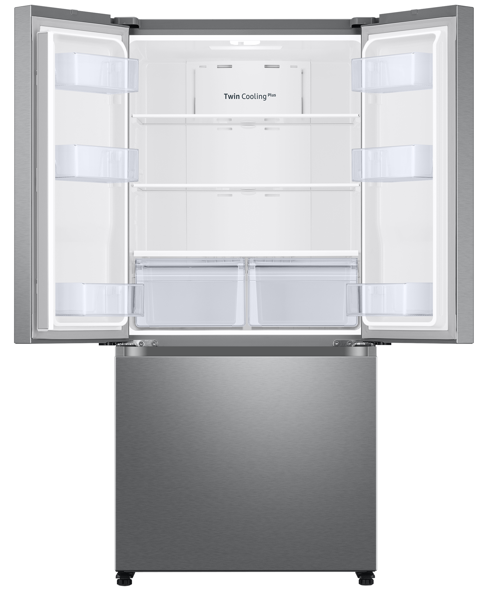 Open Box Samsung RF18A5101SR 33-Inch Wide Counter Depth French Door Refrigerator - Perfect for Modern Kitchens & Open Floor Plans