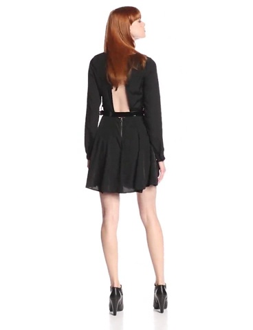 Elegant Women's Love Train Long Sleeve Dress with Adjustable Belt - Perfect for Weddings, Parties & Special Occasions