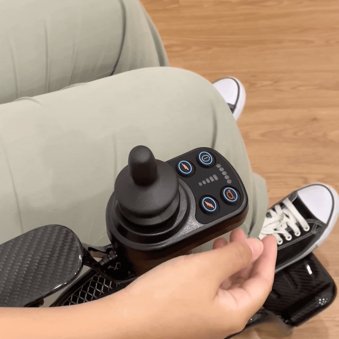 Ultra Lightweight Carbon Fiber Electric Wheelchair - Only 11.7kg (25.8 lbs) | Portable Mobility Scooter for Adults & Seniors | Indoor & Outdoor Use for Travel, Shopping & Daily Activities