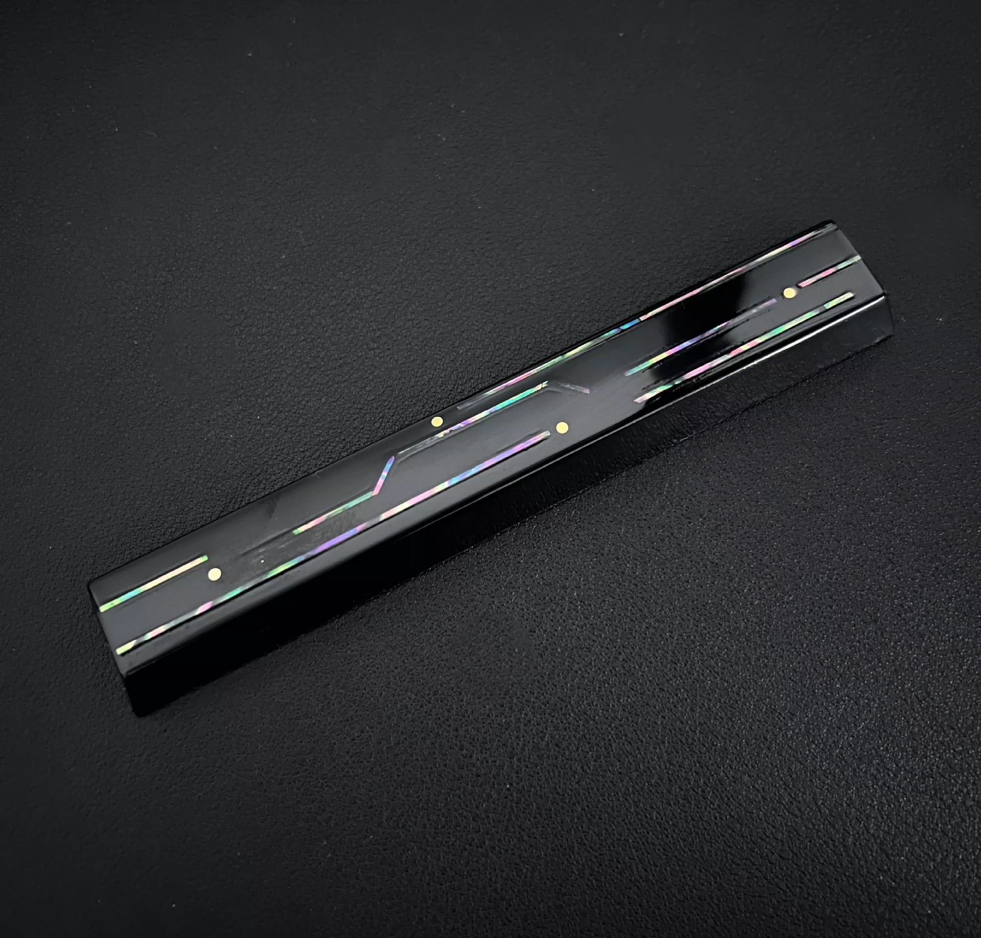 Premium Chinese Lacquer Mother of Pearl Circuit Keycaps - Gexing Custom 6.25U Spacebar Keycap Set for Mechanical Keyboards (Perfect for Gaming, Typing & Keyboard Aesthetics)