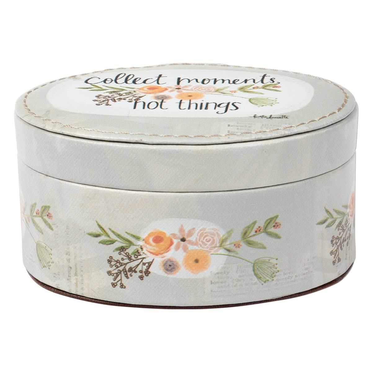 Elegant Jewelry Box for Women - 4.75 x 3.5 Inch Keepsake Organizer with Mirror | Perfect for Rings, Necklaces & Earrings Storage | Great Gift for Birthday, Anniversary & Mother's Day | Compact Travel Jewelry Case for Home & Vanity Use