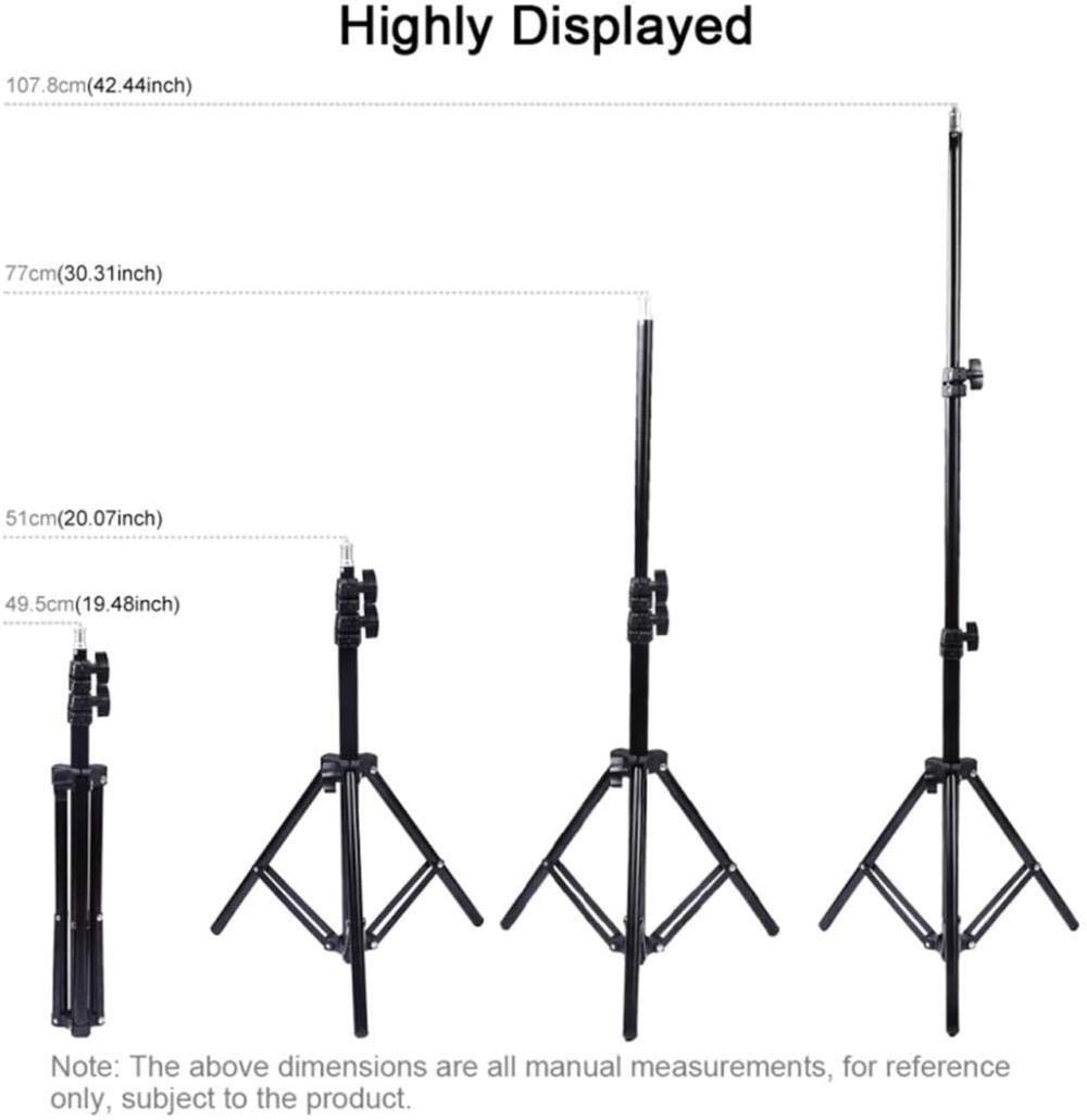 HMTE 26CM LED Ring Light with Tripod Stand - Selfie Photography Light, Beauty Lamp for Live Streaming, YouTube Videos & TikTok - Perfect for Makeup, Vlogging & Phone Photography