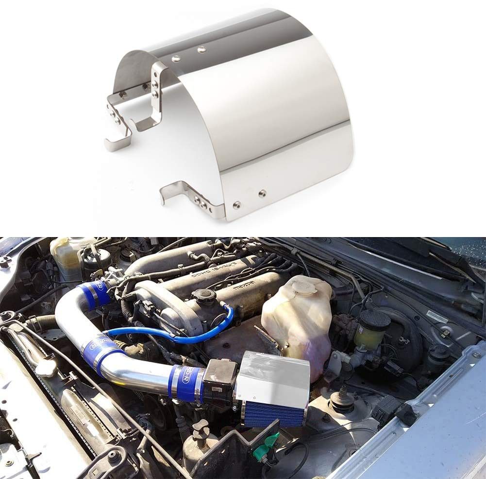 Universal Stainless Steel Cone Air Filter Heat Shield Cover for 2.5-3.5