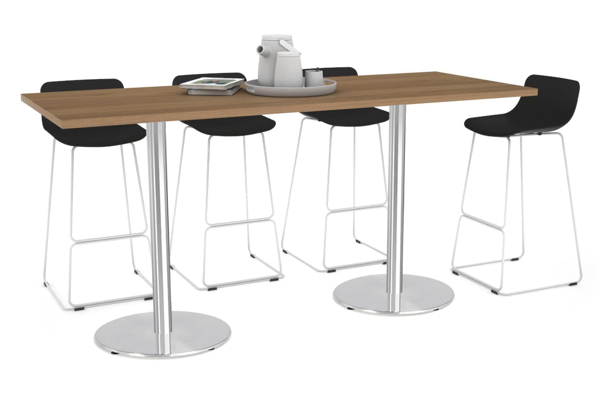 Premium Sapphire Disc Base Counter Table - 1800L x 700W Modern Bar Table for Home, Office & Commercial Use
