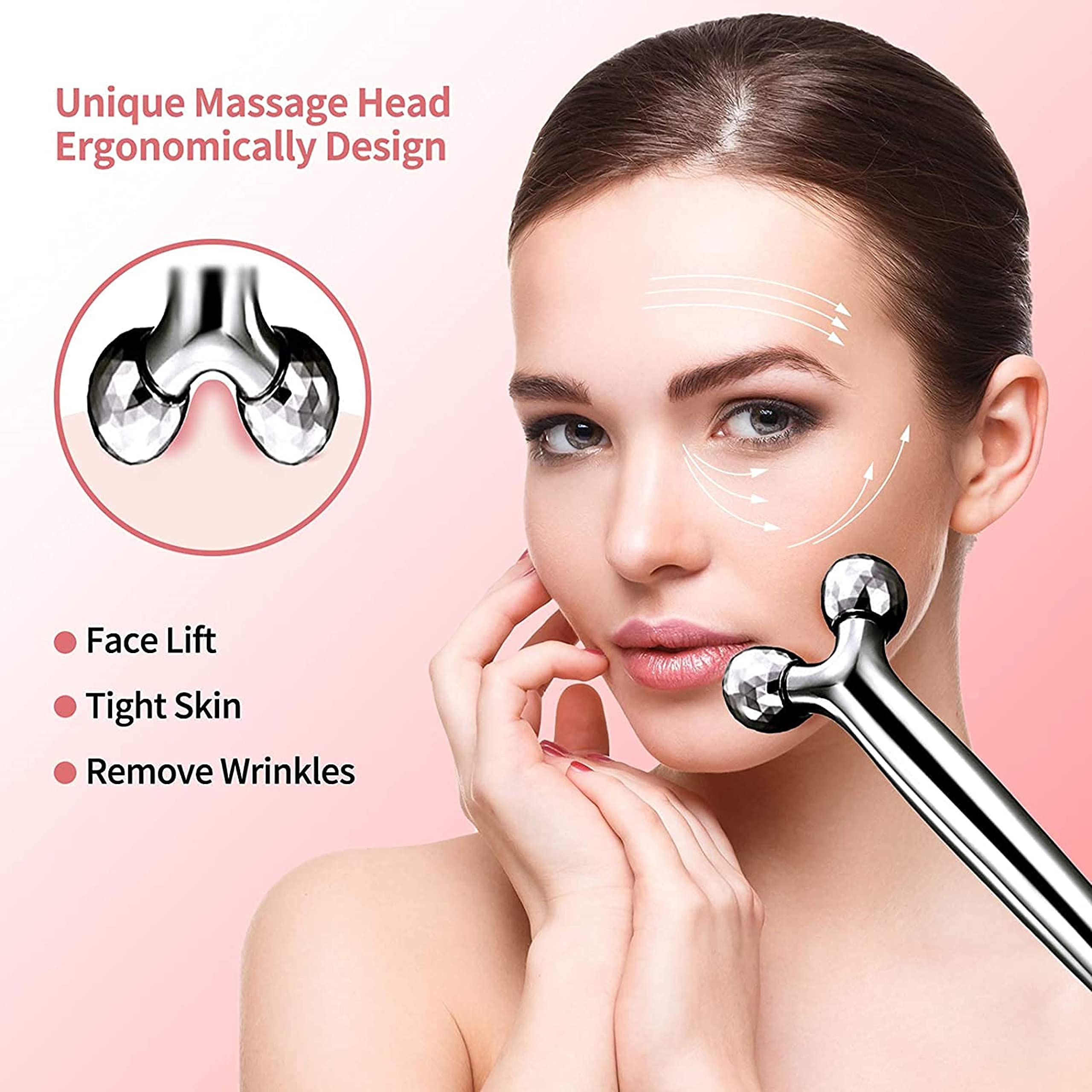 N.Y.N Beauty 3D Facial Roller & Green Tea Clay Mask Set - Skin Tightening Massager, Oil Control & Anti-Acne Treatment for Glowing Complexion | Perfect for Daily Skincare Routine & Spa Night Self-Care