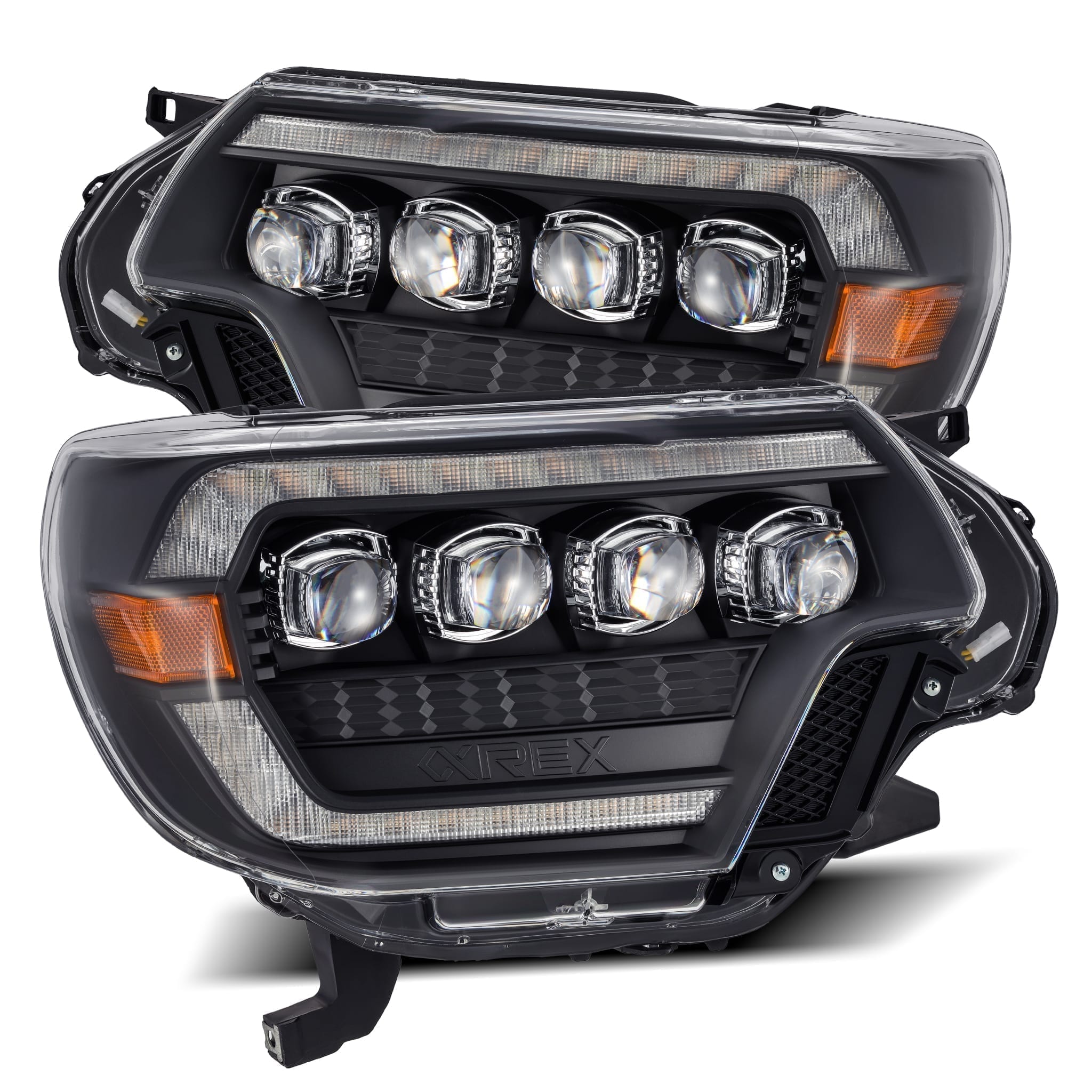 2012-2015 Toyota Tacoma NOVA Series LED Projector Headlights - Black Alpha Rex 880753 - Upgrade Your Truck Lighting for Night Driving & Off-Road Adventures