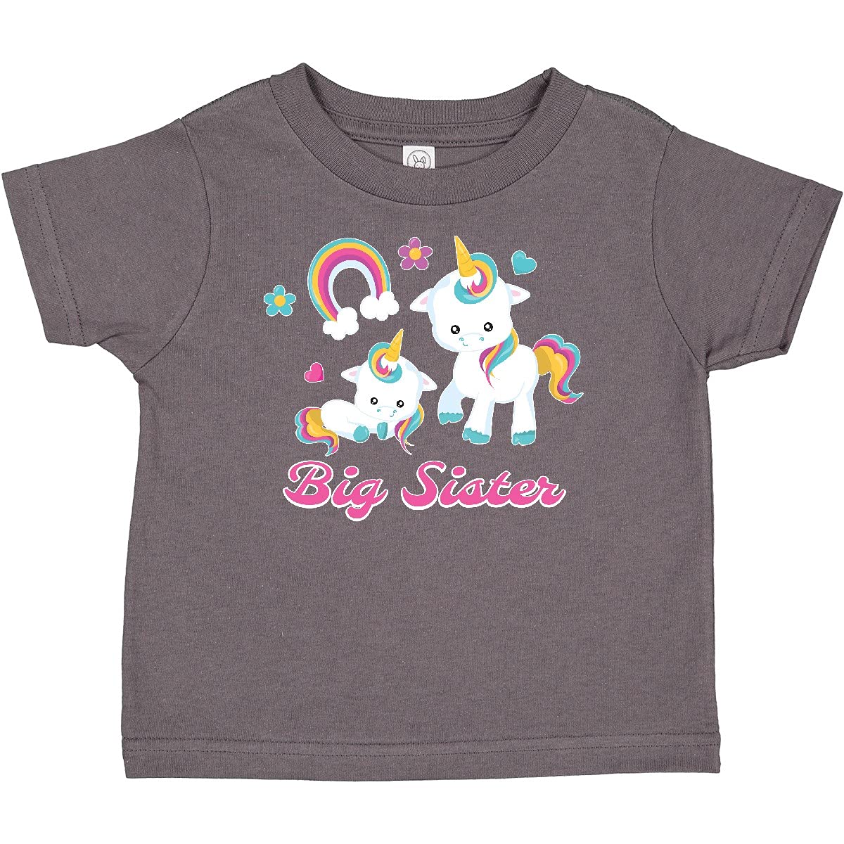 Inktastic Big Sister Baby T-Shirt - Cute & Comfortable Cotton Tee for Toddlers - Perfect Sibling Gift & Newborn Photo Outfit