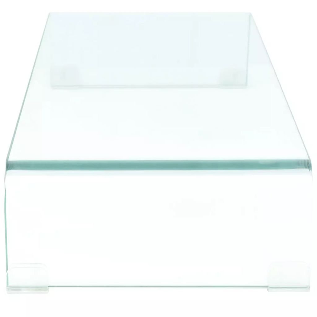 Clear Glass Monitor Stand for Desk - 27.6