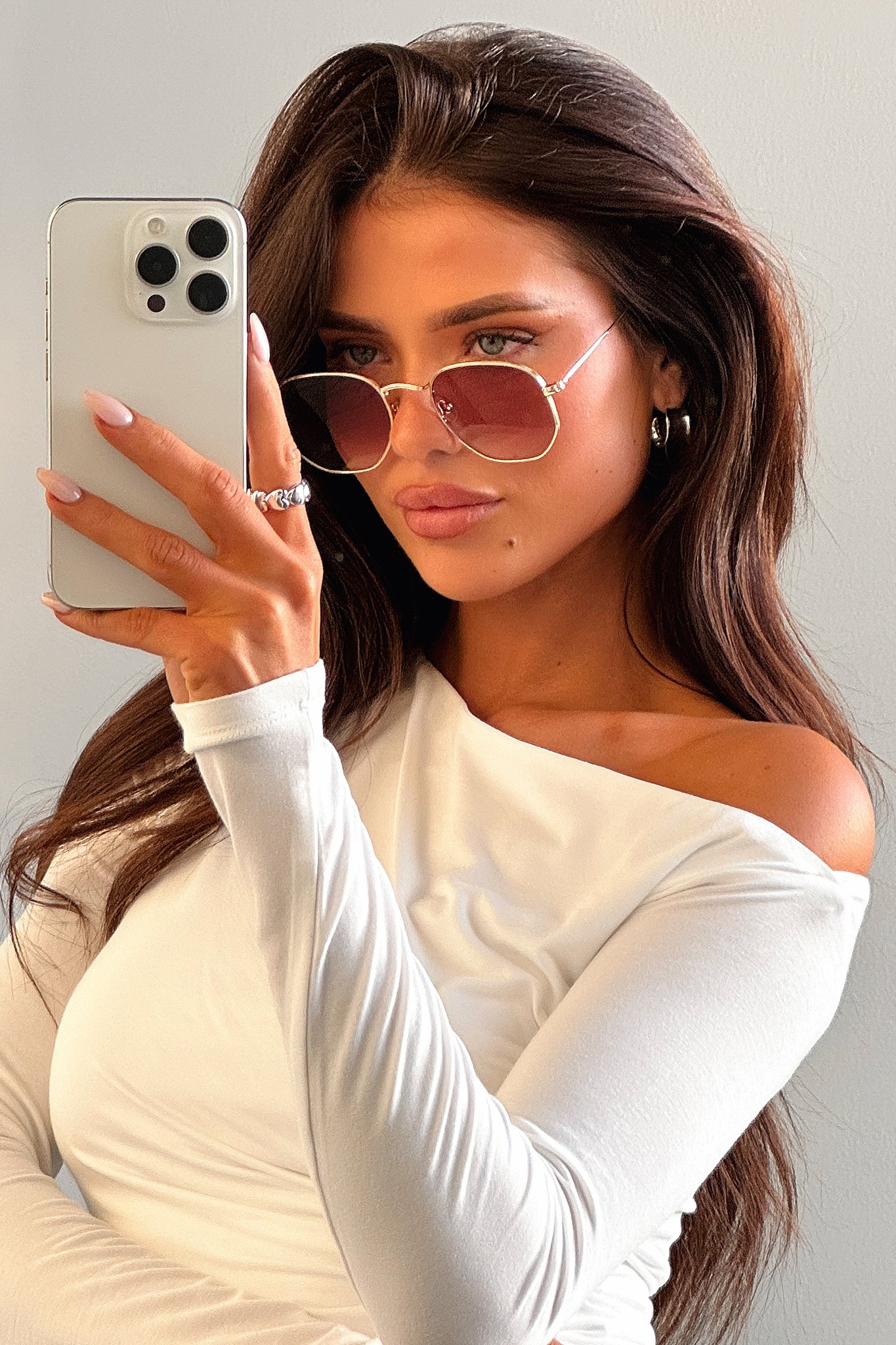 Cillian Polarized Sunglasses for Men & Women - Gold/Brown Gradient UV Protection - Fashionable & Durable for Driving, Beach & Outdoor Activities