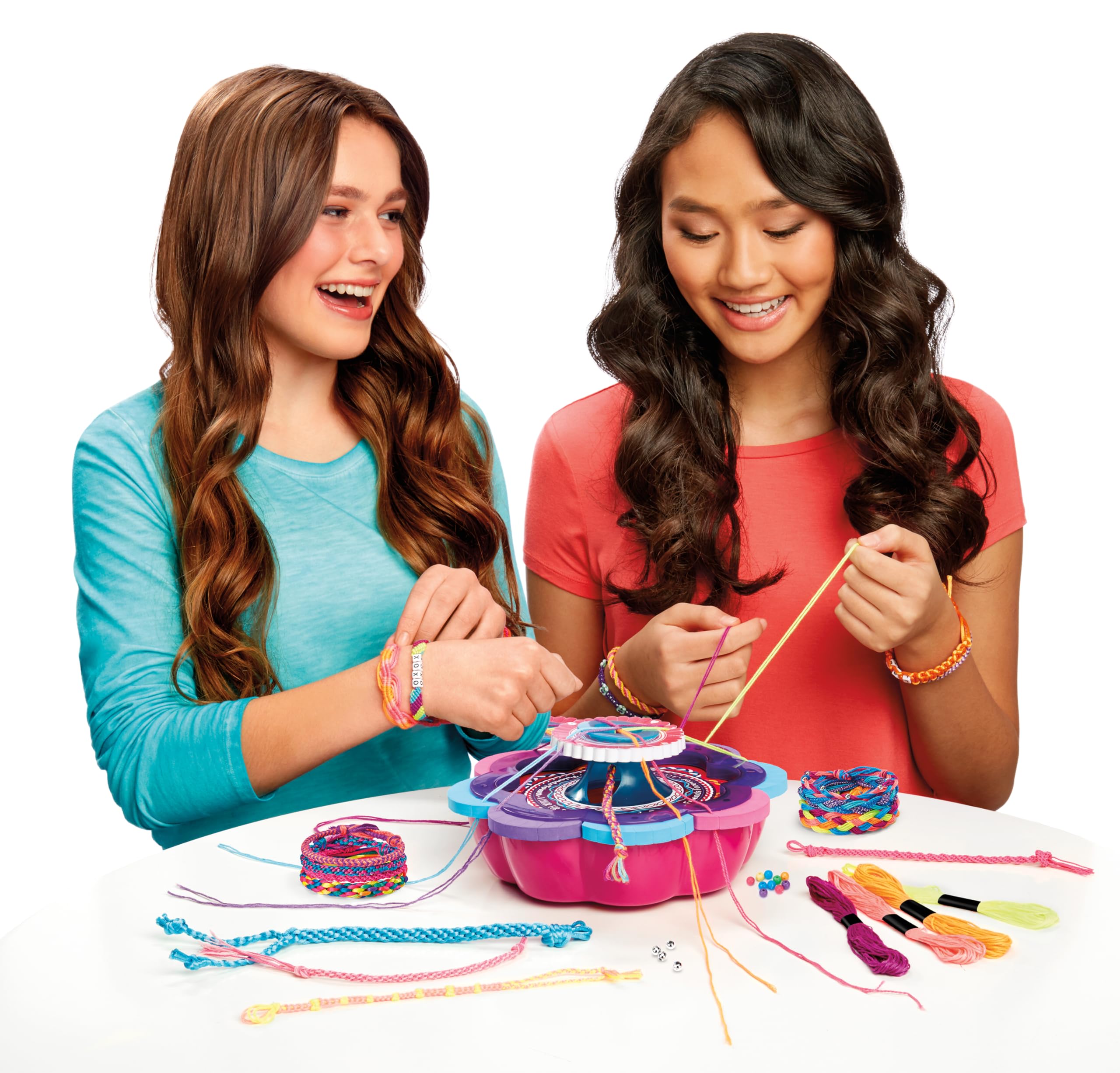 Cra-Z-Art Shimmer & Sparkle Ultimate Friendship Bracelet Maker Kit - DIY Jewelry Making Set for Kids & Teens - Perfect for Birthday Gifts, Sleepovers & Craft Parties