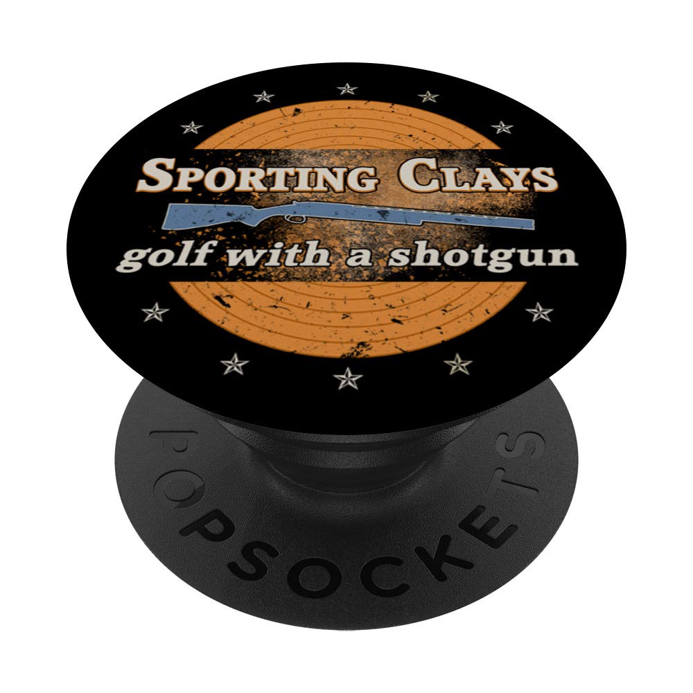 Premium Sporting Clays & Pigeon Shooting PopSockets Phone Grip with Stand - Secure Anti-Slip Holder for iPhone, Samsung & Tablets - Perfect for Outdoor Shooting Sports, Hunting & Clay Pigeon Competitions