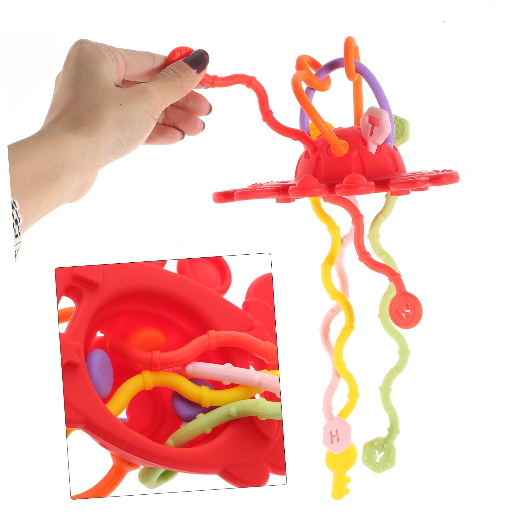 UPKOCH String Crab Pumping Travel Toy - Fun Sensory Fidget Toy for Kids, Stress Relief & Anxiety Reducer - Perfect for Car Rides, Airplane Travel & Classroom Focus