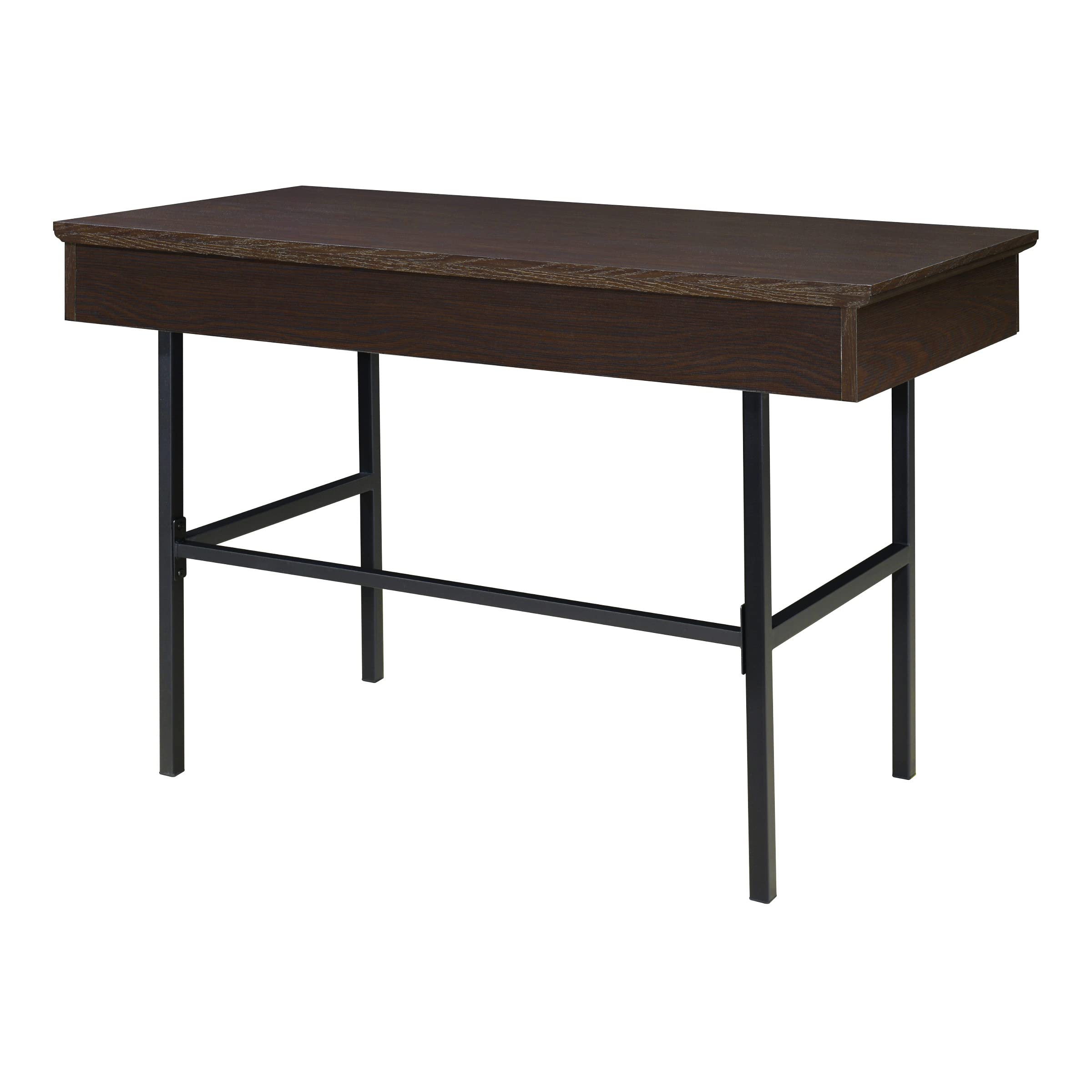 OSP Jefferson Writing Desk with Lockdowel Fastening System - Espresso Finish Home Office Desk for Study, Work & Remote Learning