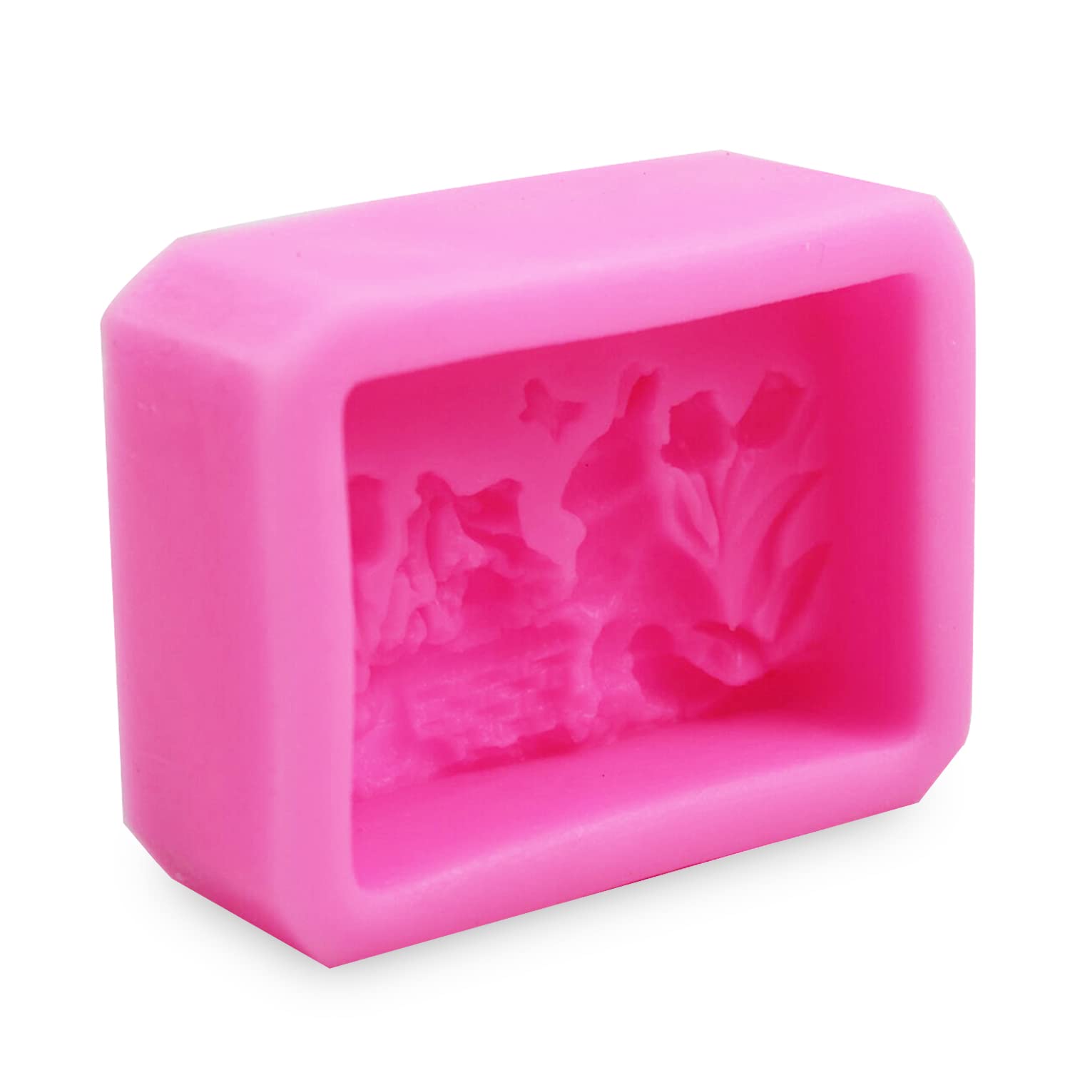 AIDOIT 3D Rabbit Silicone Soap Mold - Easter Bunny DIY Soap, Chocolate & Cake Molds for Handmade Crafts - Perfect for Easter Gifts, Home Decor & Baking Supplies