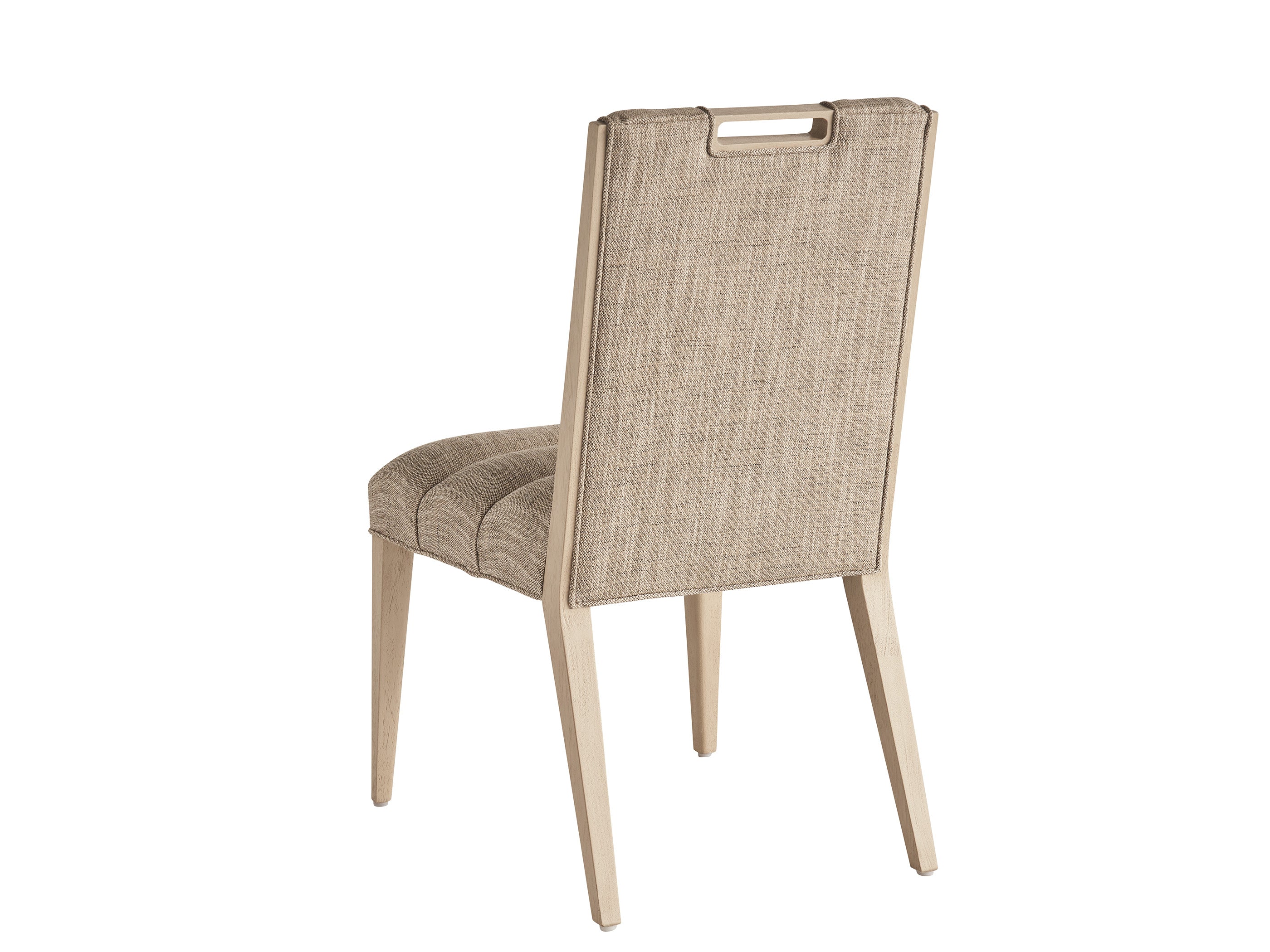 Aiden Channeled Upholstered Side Chair in Sand Drift - Modern Accent Chair for Living Room, Dining Room & Office - Comfortable Upholstered Seat with Channel Tufting Design