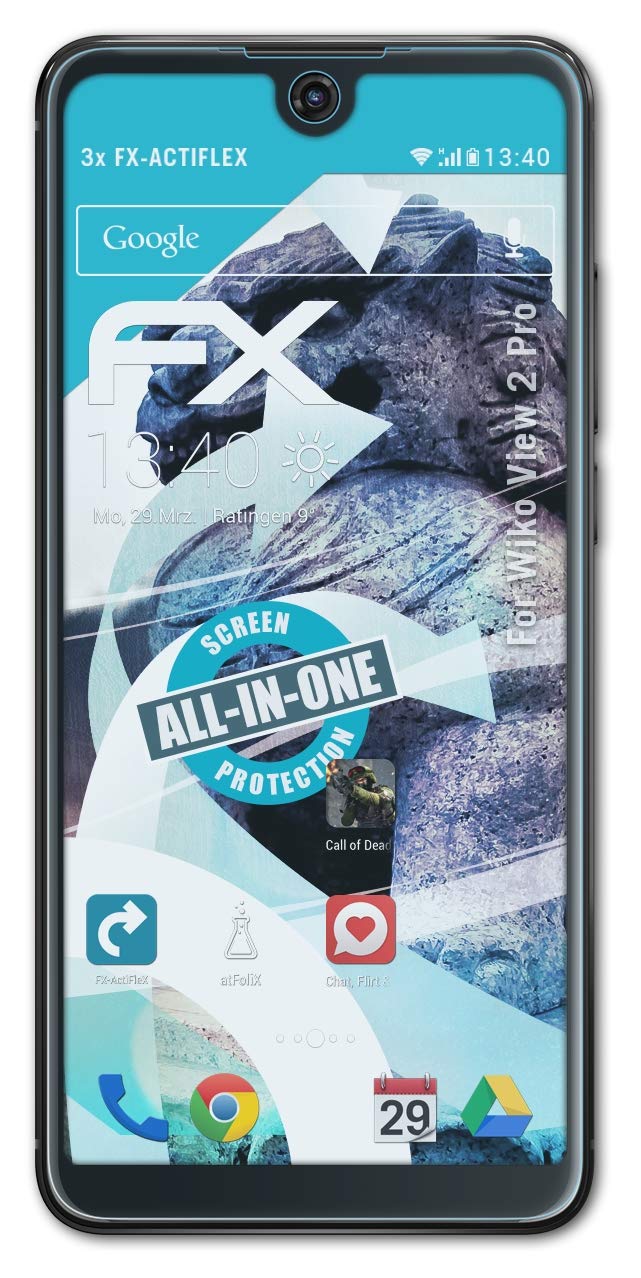 Wiko View 2 Pro Screen Protector (3-Pack) - Ultra Clear Flexible Film, Anti-Scratch & Bubble-Free for Daily Protection - Perfect for Work, Travel & Outdoor Use