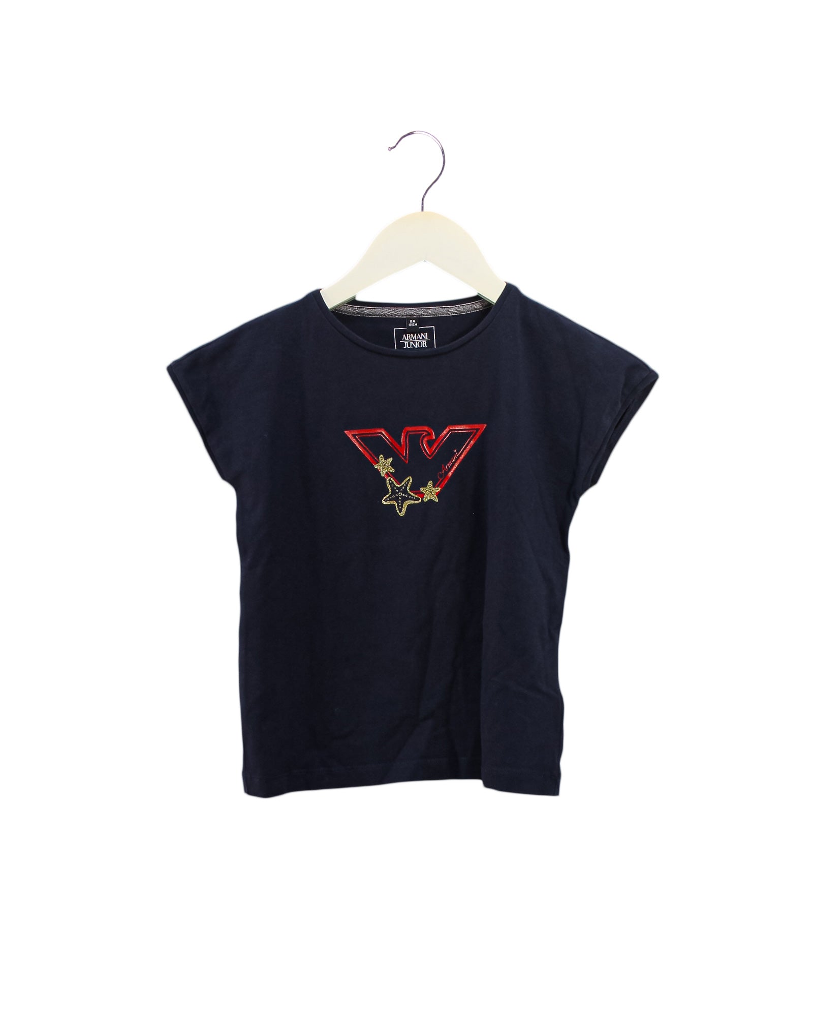 Armani Men's T-Shirt Size 8Y - Soft Cotton Short Sleeve Casual Tee for Everyday Wear | Perfect for School, Outings & Relaxing